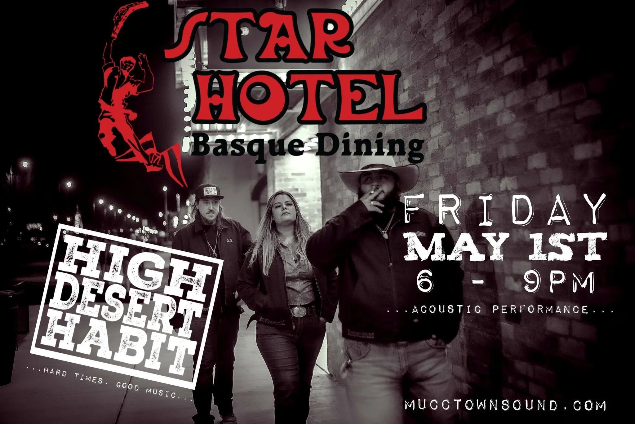 ⭐️ TOMORROW ⭐️ High Desert Habit will be bringing live tunes to The Star bar! Join us for a great evening. 🍻