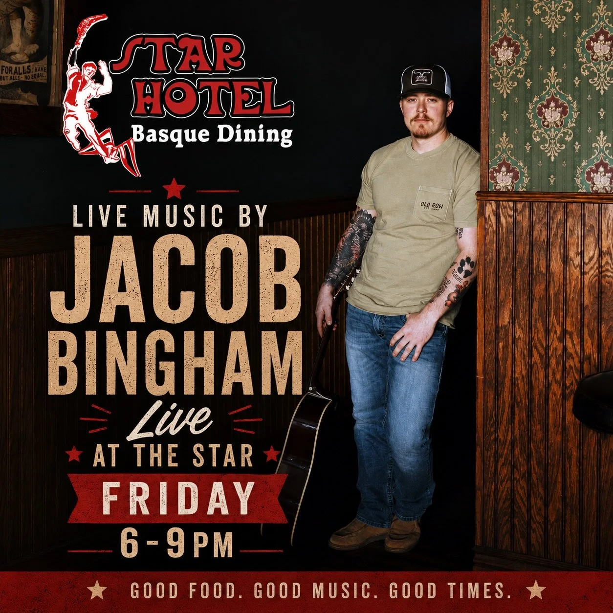 Join us this Friday from 6&ndash;9pm for live music with Jacob Bingham, cold drinks, and the official kickoff to patio season at The Star. ⛱️ Our patio will be open starting this weekend, and with the forecast looking beautiful, there&rsquo;s no bett
