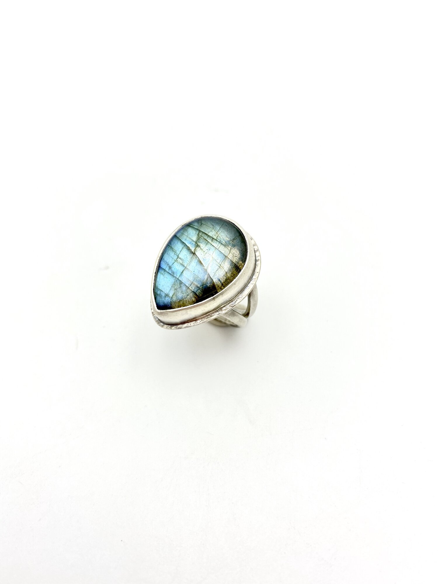LABRADORITE RING, SIZE 7.5
