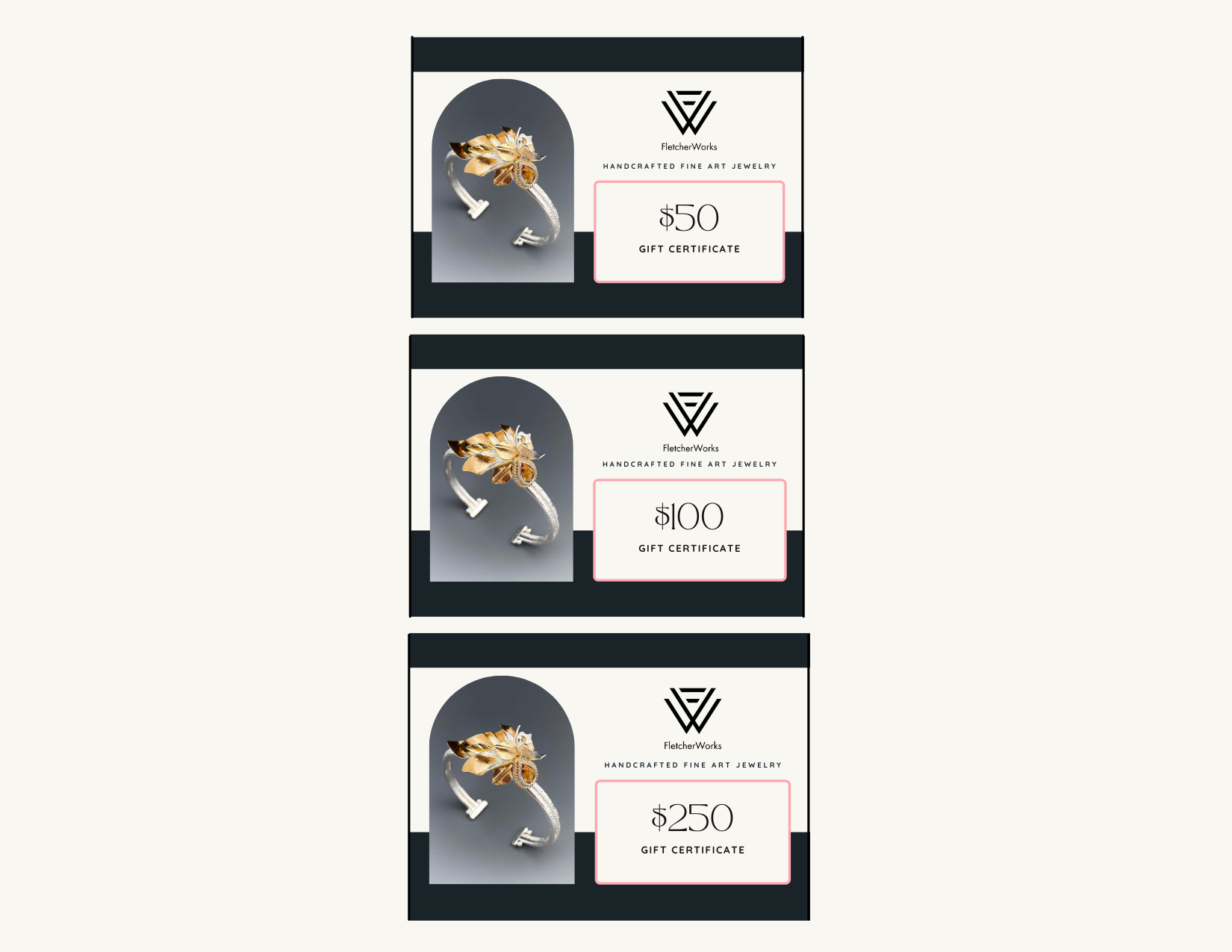 DIGITAL GIFT CARDS - $50 to $250