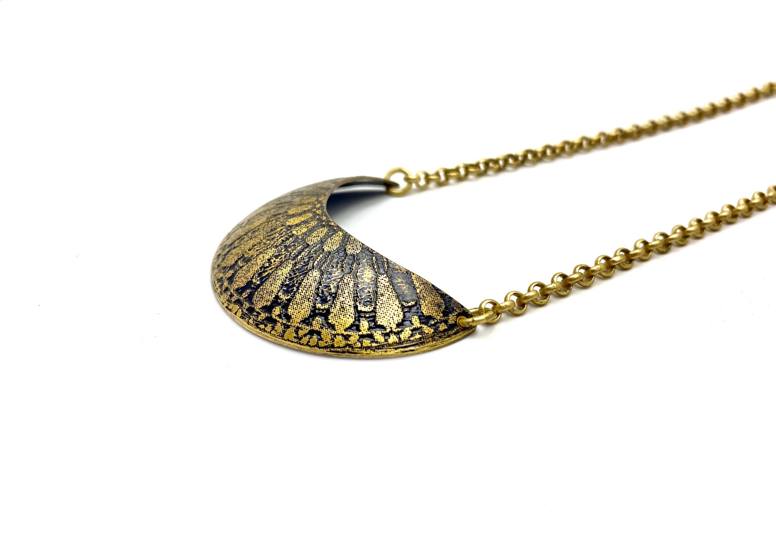 GOLDEN SEA URCHIN PENDANT