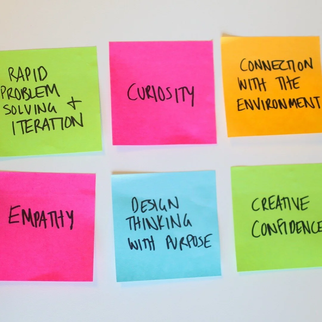 Here is our sustainability design challenge of the week, &quot;How might we make post-it notes more sustainable while still allowing people to interact with each other in a fun way, take ownership of their ideas, and collaborate?&quot; 

We want to h