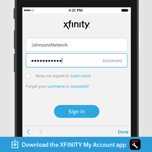An animated GIF to help the user see the steps on how to update their password