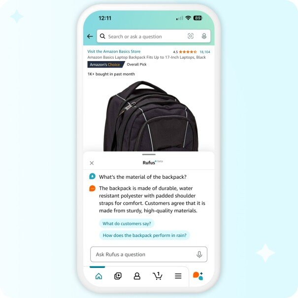 Rufus AI screen image