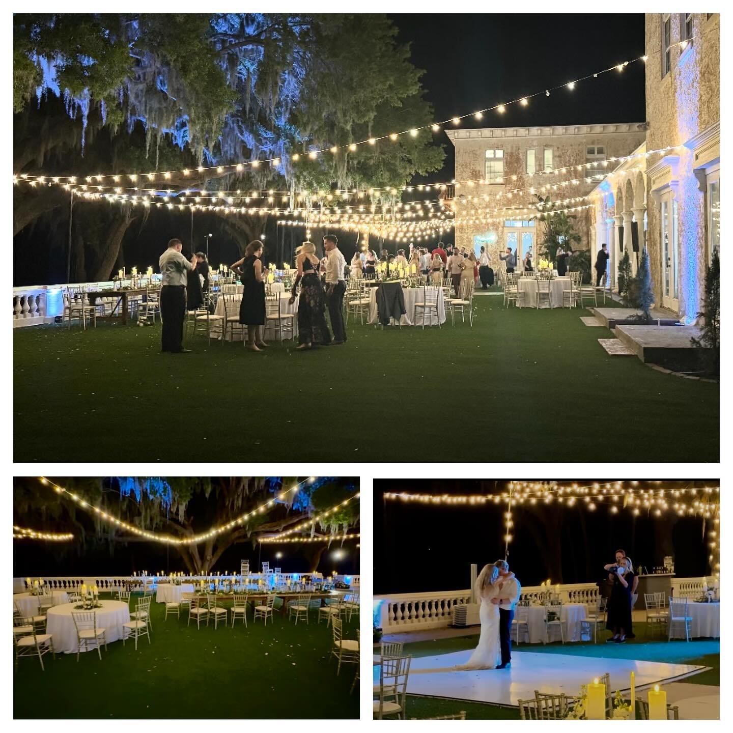 Lovely outdoor reception, with our Market Lighting and White Dance Floor, at Bella Cosa. &mdash;&mdash;&mdash;&mdash;&mdash;&mdash;&mdash;&mdash;&mdash;&mdash;&mdash;&mdash;&mdash;&mdash;&mdash;&mdash;&mdash;&mdash;&mdash;&mdash;&mdash;&mdash;&mdash;
