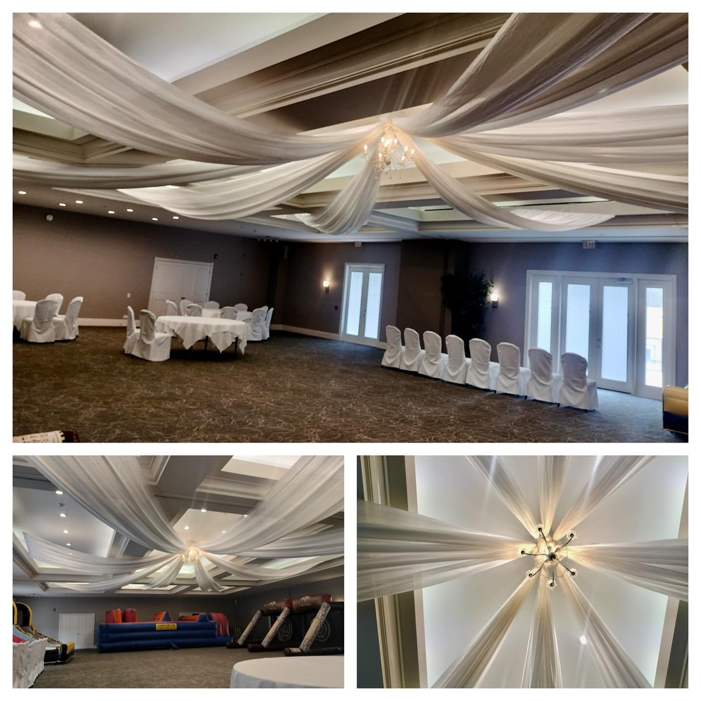 Event at Tampa Palms with our 8 Panel Draped Ceiling “Starburst”. ————————————————————————&mda