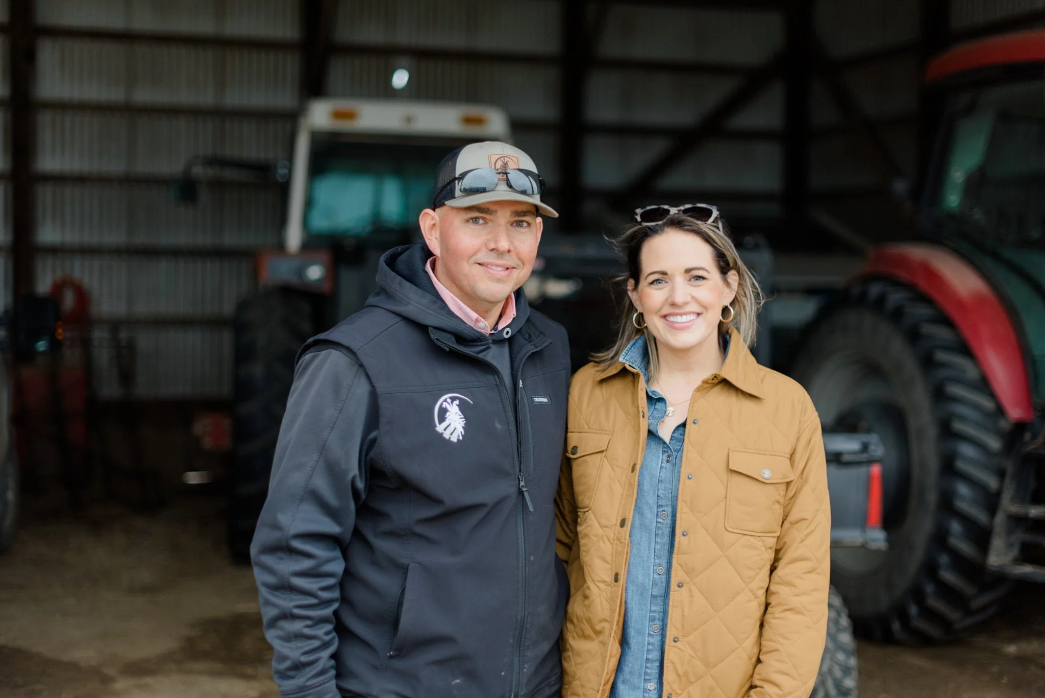 Hungry For Truth Ambassador, Calli Williams, with farmer Jeff Kloucek