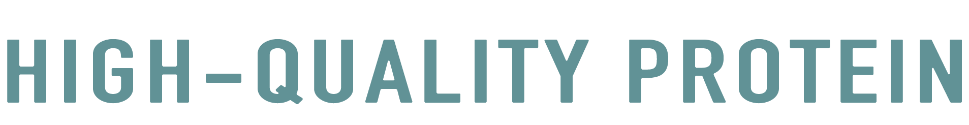 High Quality Protein words