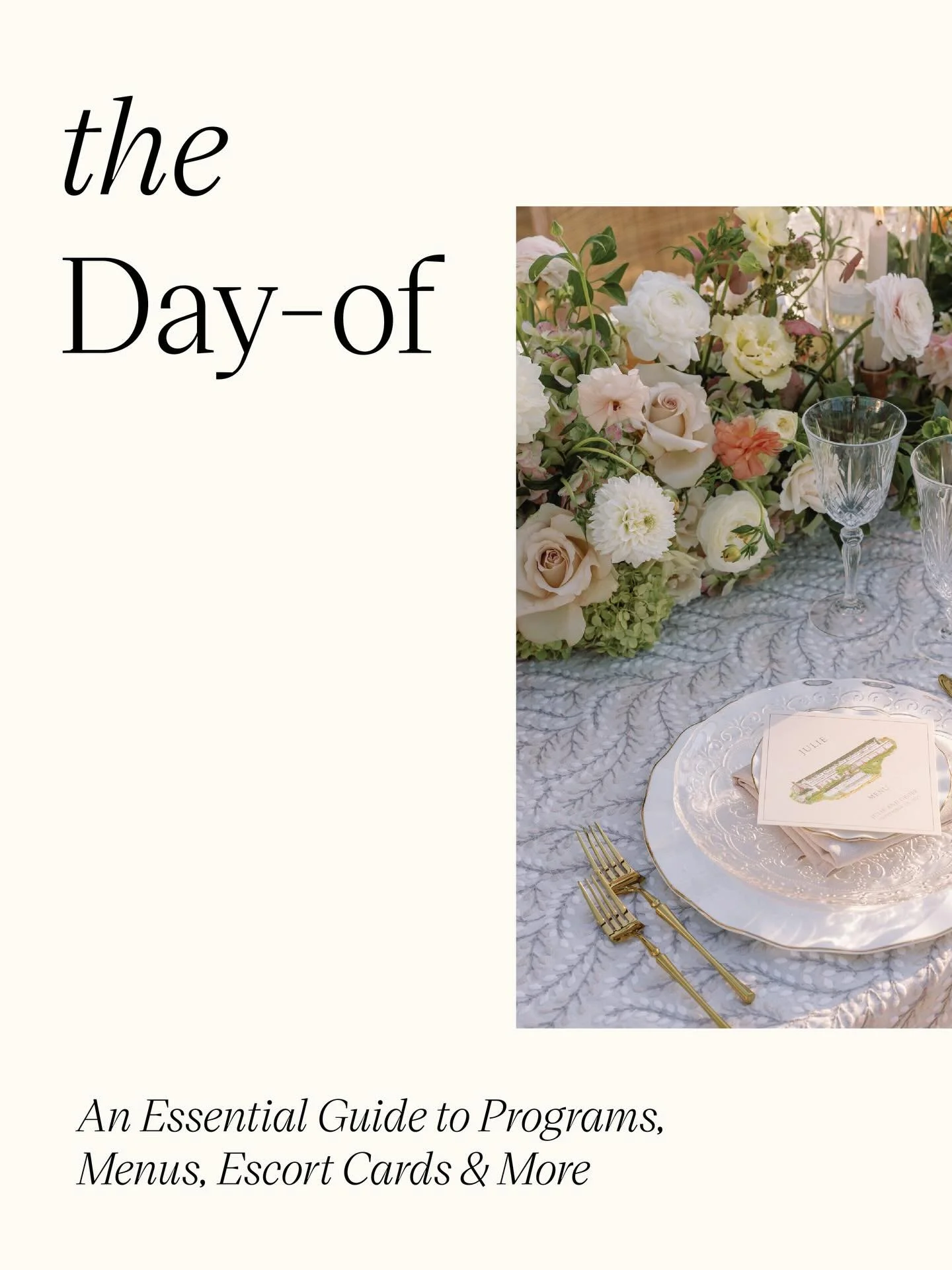 Questions about day-of paper? There are so many details to consider when wedding planning. We have a new post up on our blog that goes over the major day-of topics, so you can make your paper decisions with confidence ✨#weddingday #weddingplanning #b