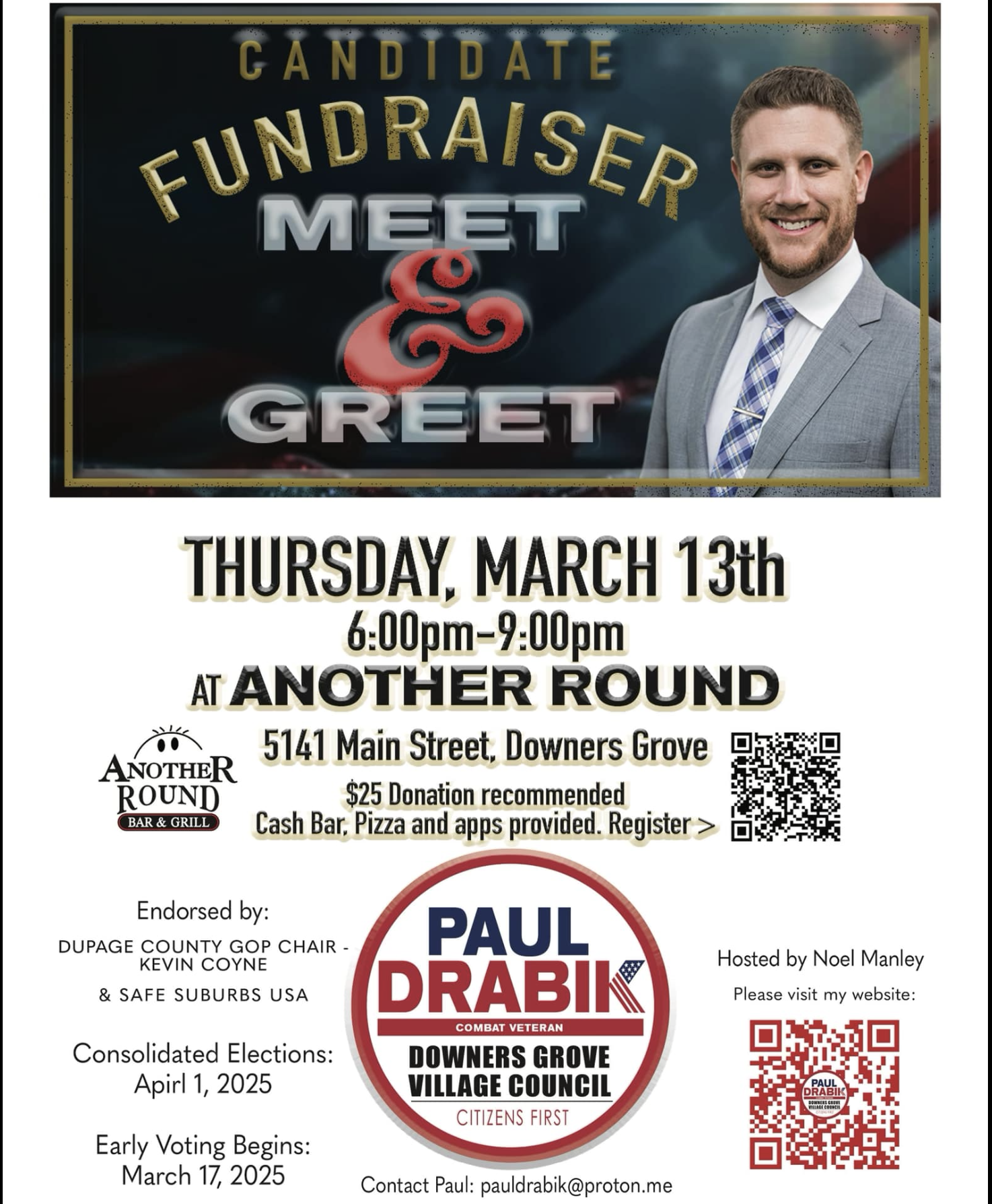 Meet & Greet for Paul Drabik for Village of Downers Grove