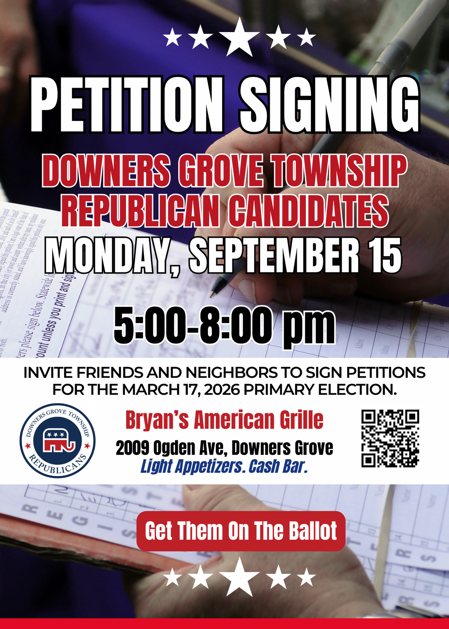 PETITION SIGNING - Downers Grove Township Republican Candidates