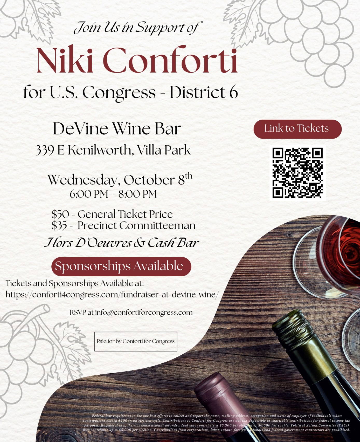 Conforti for Congress Fundraiser