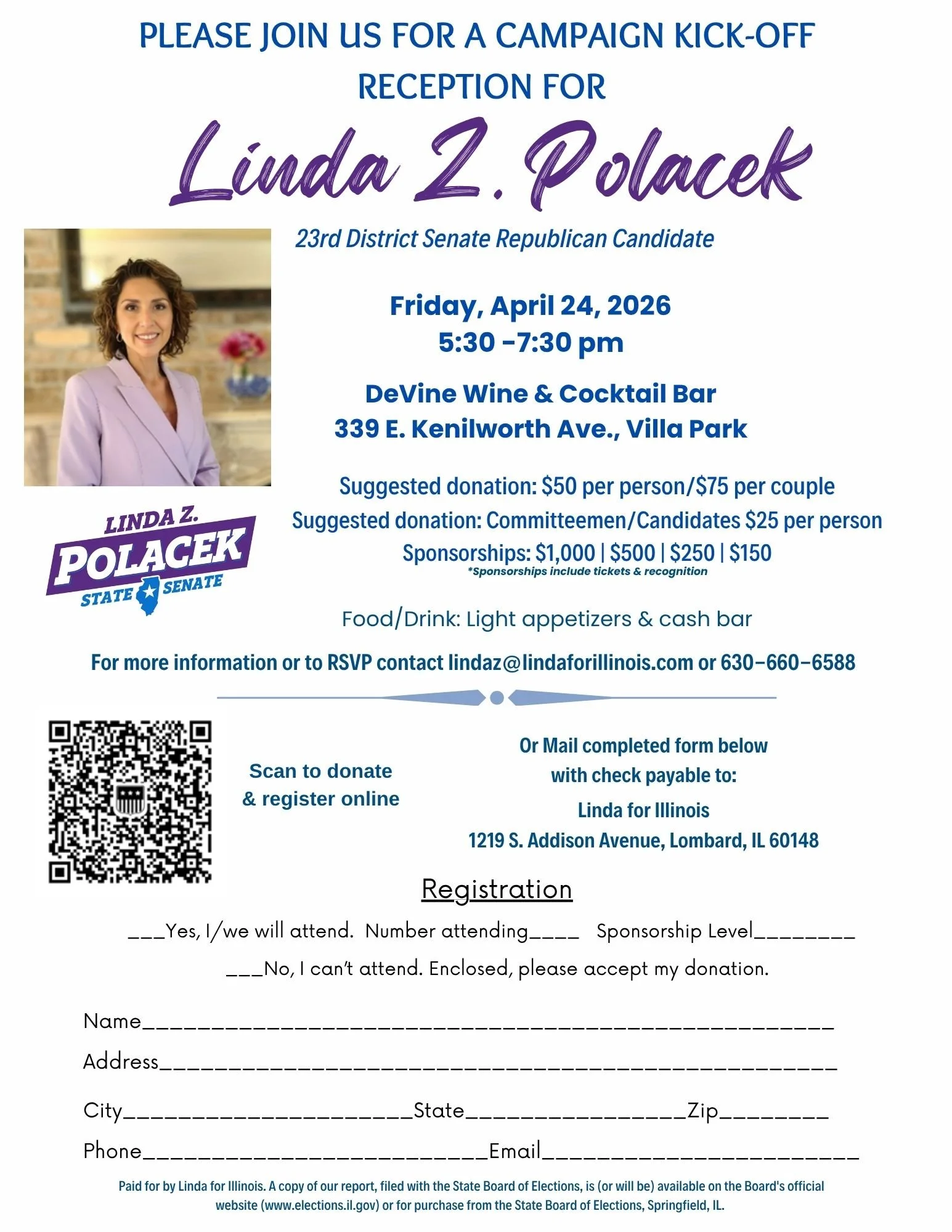 Linda Polacek for 23rd Senate Campaign KickOff