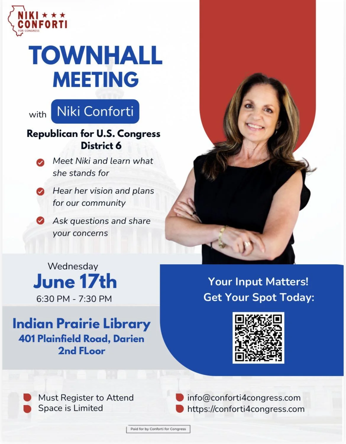 CONFORTI FOR CONGRESS TOWN HALL
