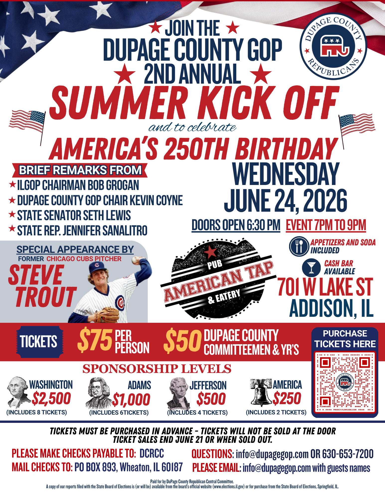 DuPage County GOP Summer Kick-Off