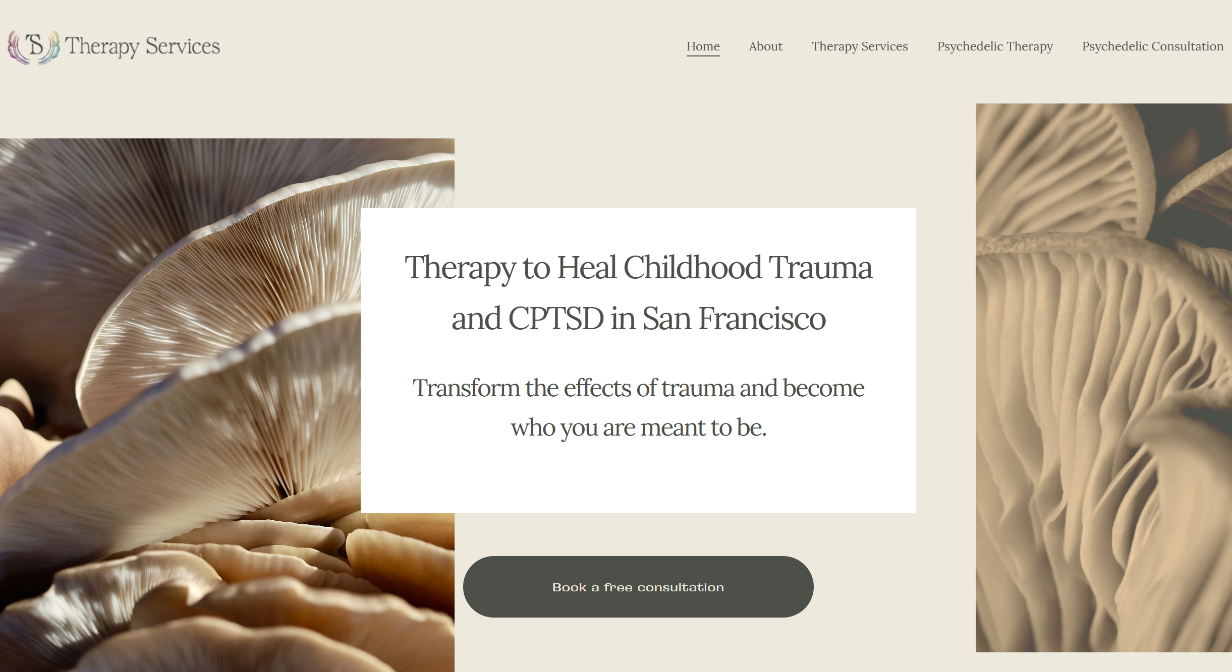 Taylor is a therapist who Ashley Helped with her website copy and SEO to get FOUND by clients