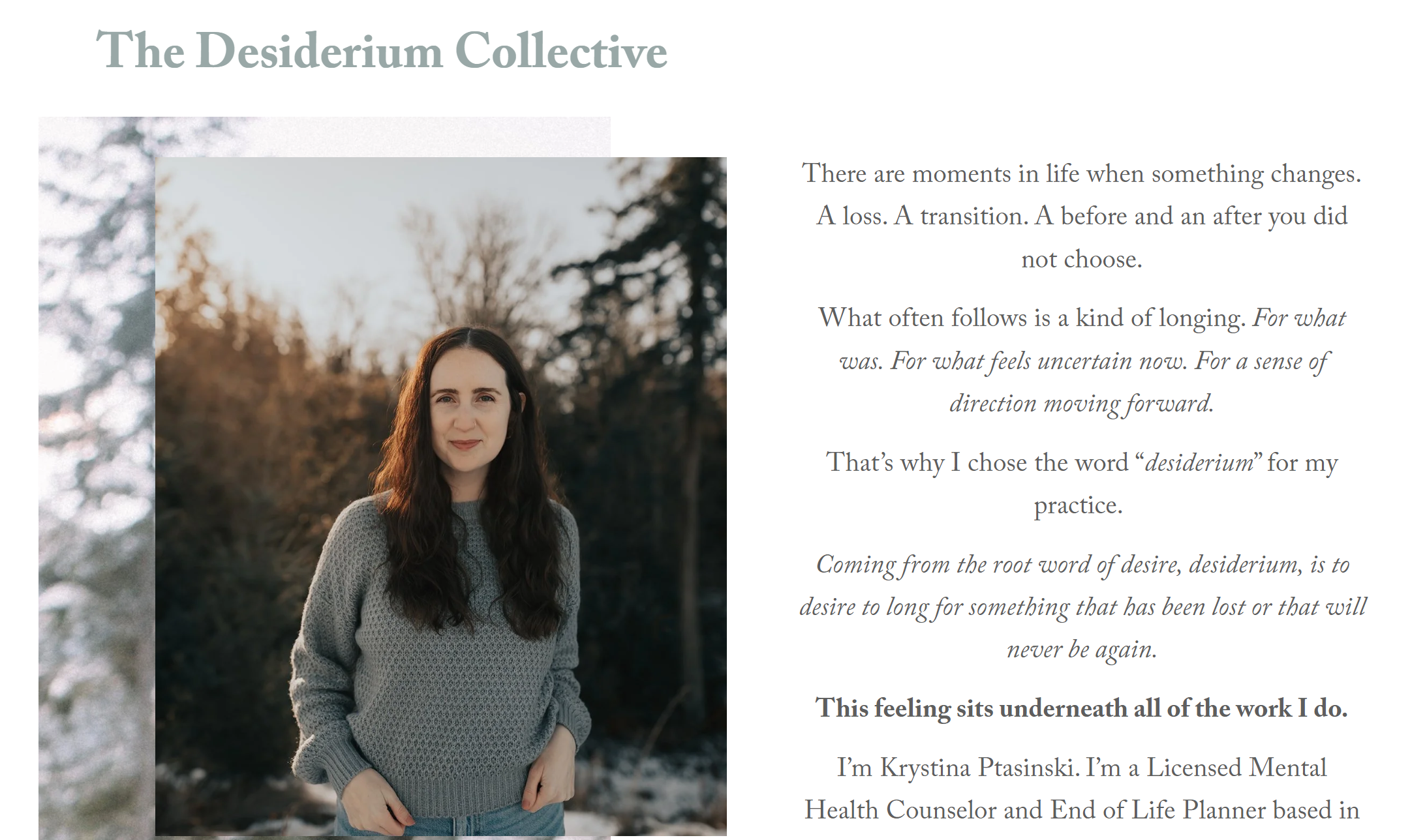 therapist ashley helps with SEO and copy, marketing