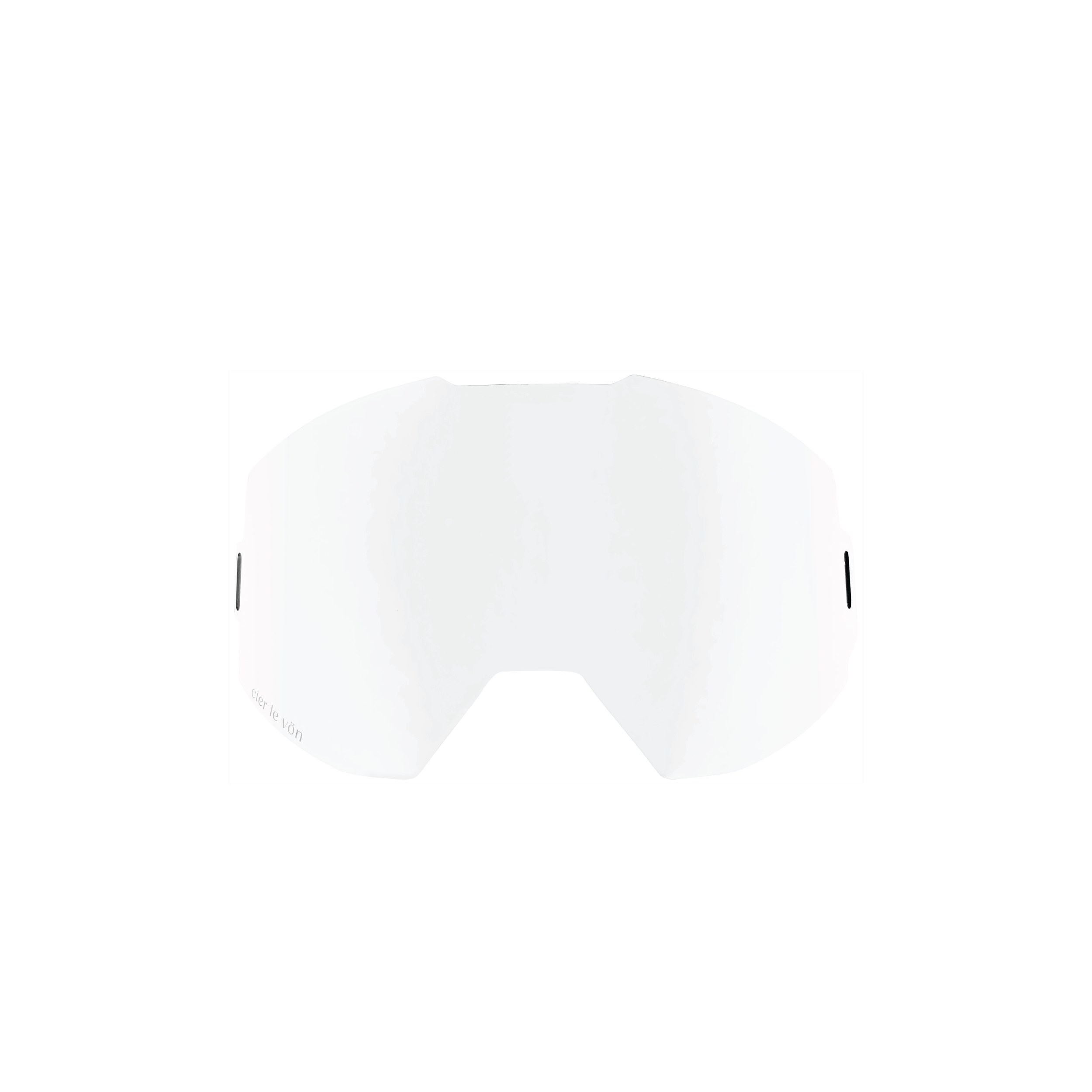 White sports sunglasses with black accents on the sides.
