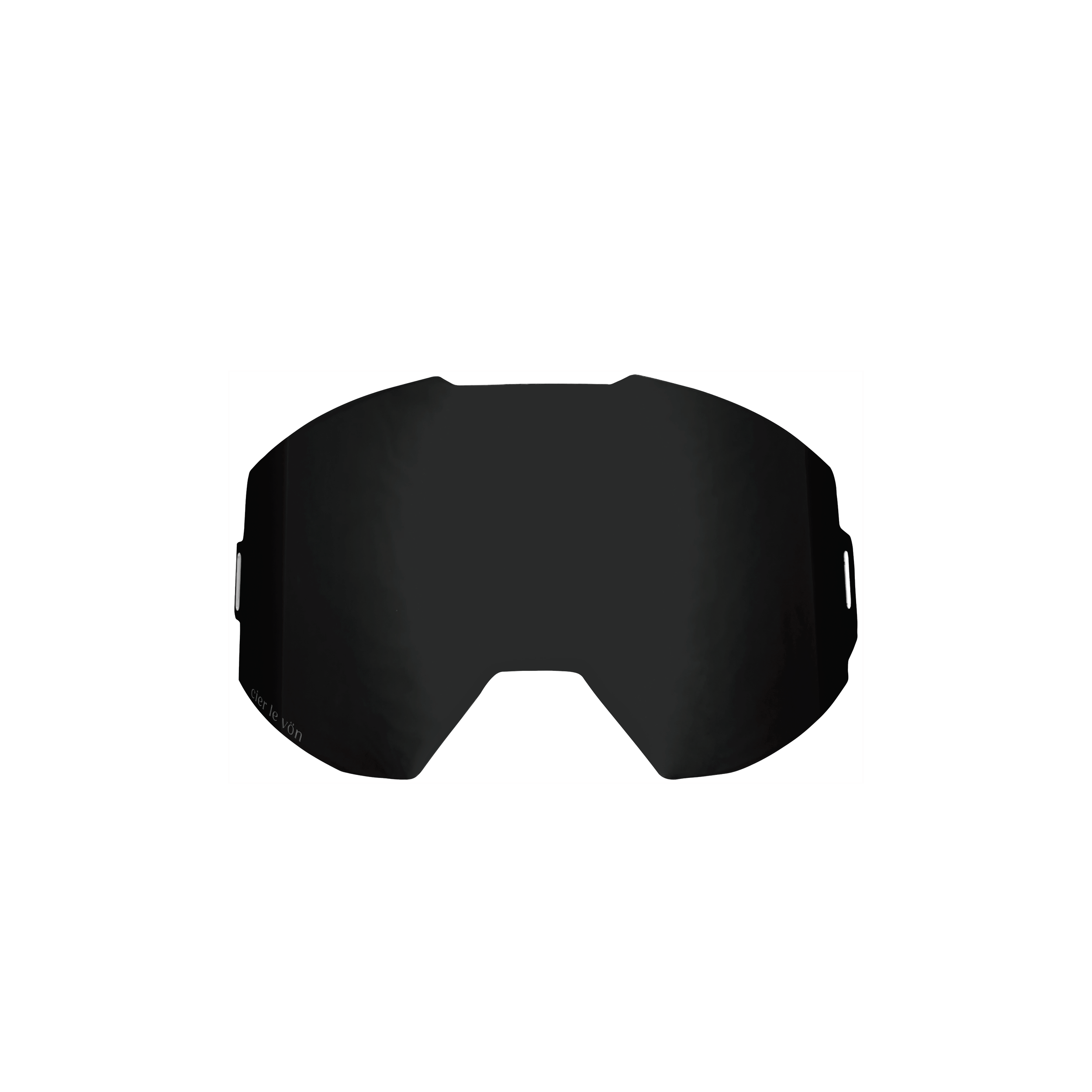 Black sports sunglasses with wraparound design