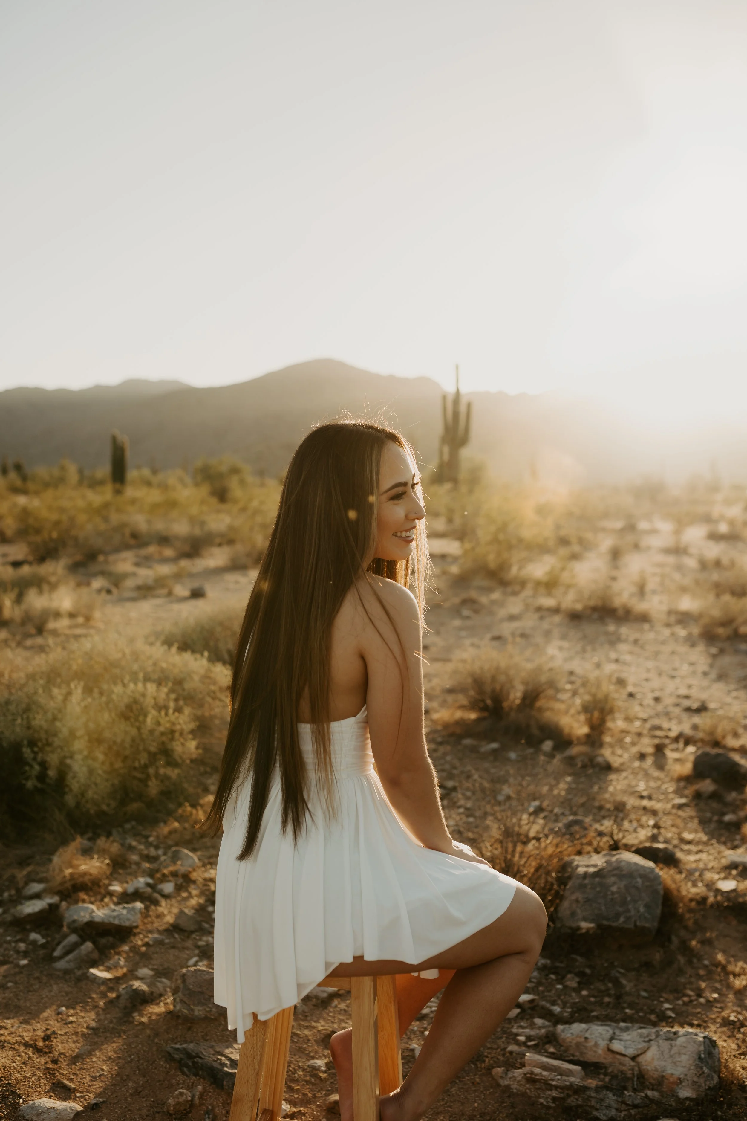 Sunset senior photoshoot
