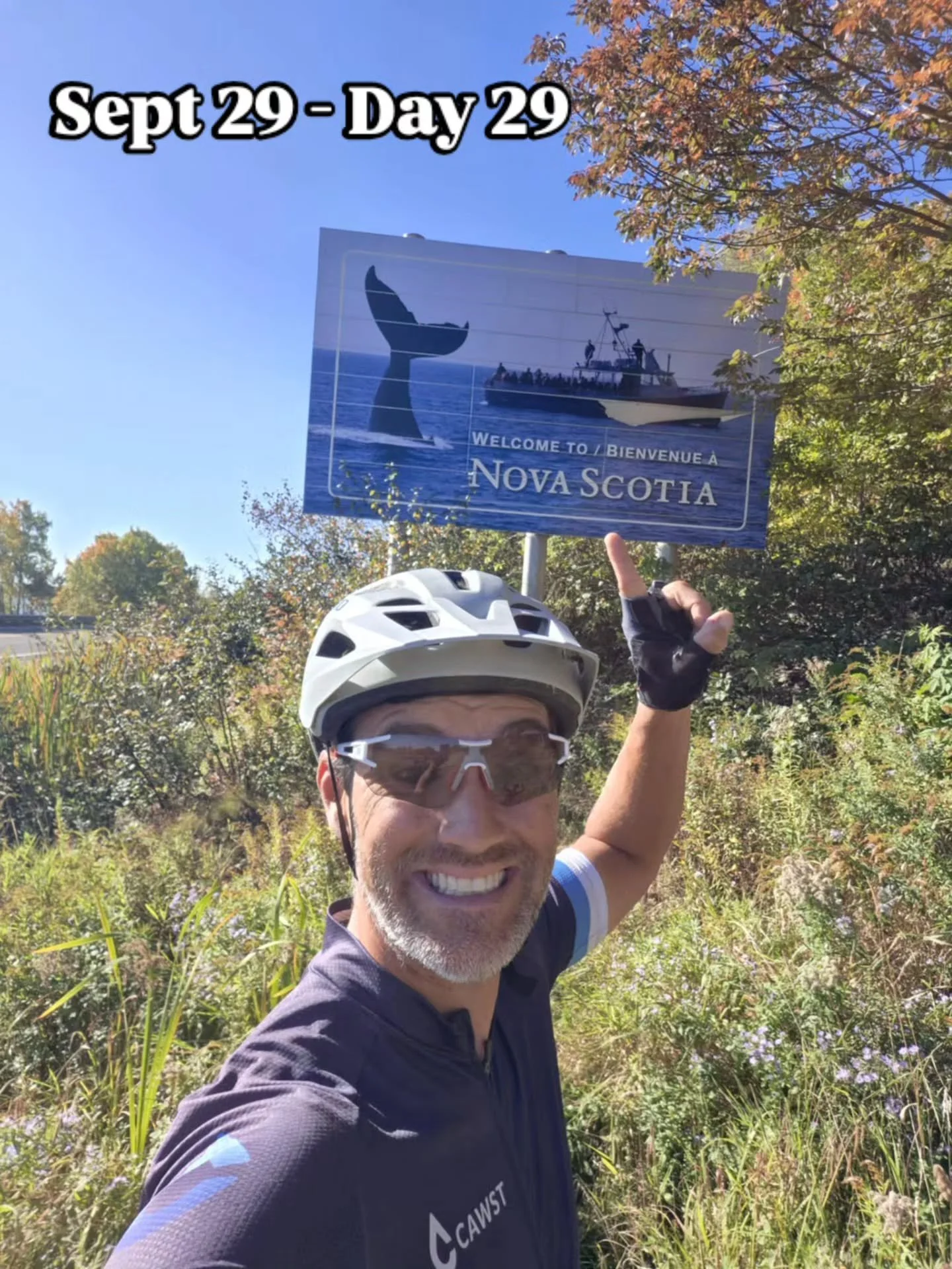 On September 1st, 2025, Uncle Ray (Nikki's husband) left Airdrie, Alberta, to cycle to Eastern Canada. 29 consecutive days on a bicycle later, he is currently in Digby, Nova Scotia, on his way to Halifax, Nova Scotia. (With really strong headwinds ov