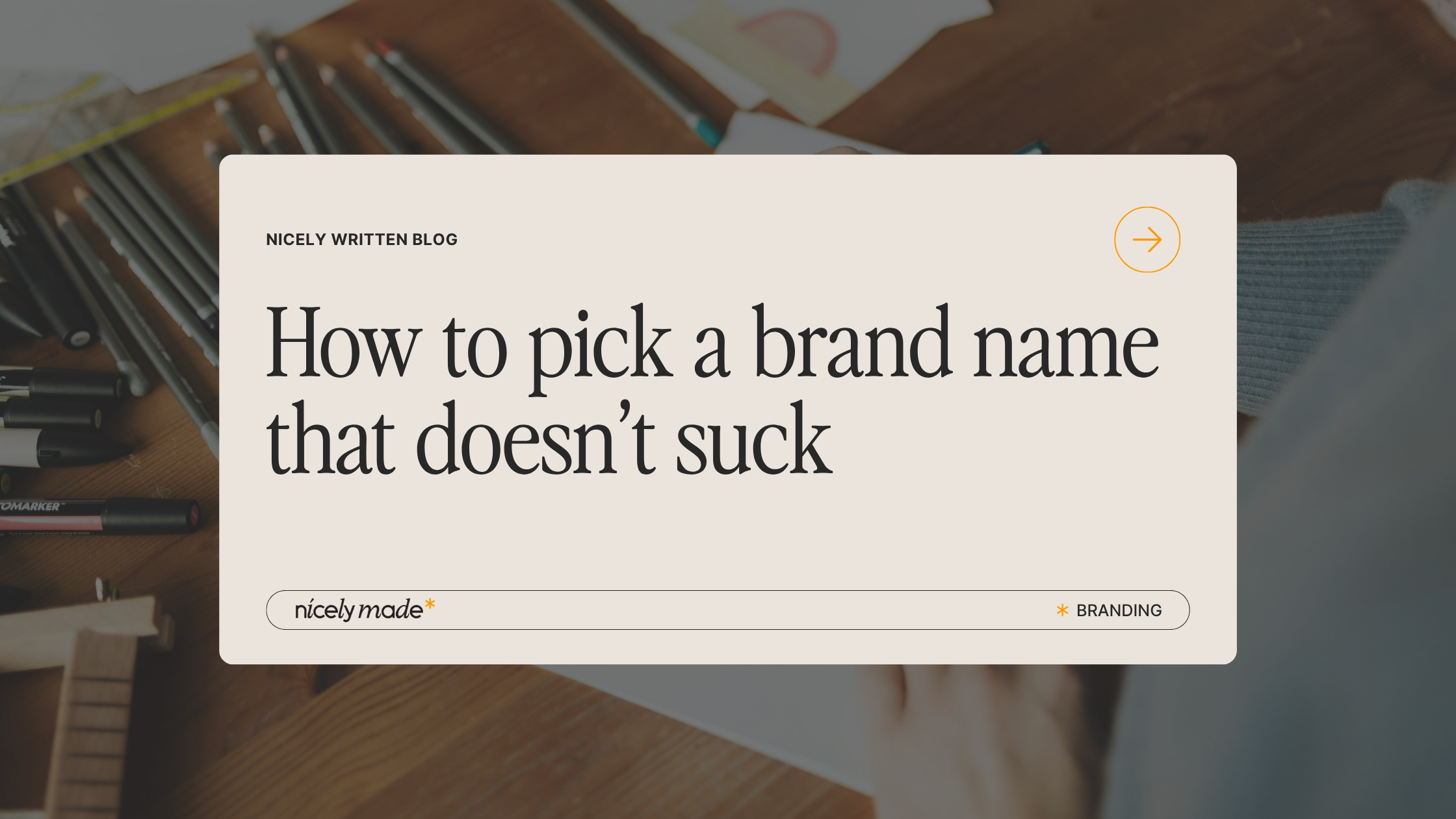 How to pick a brand name that actually works