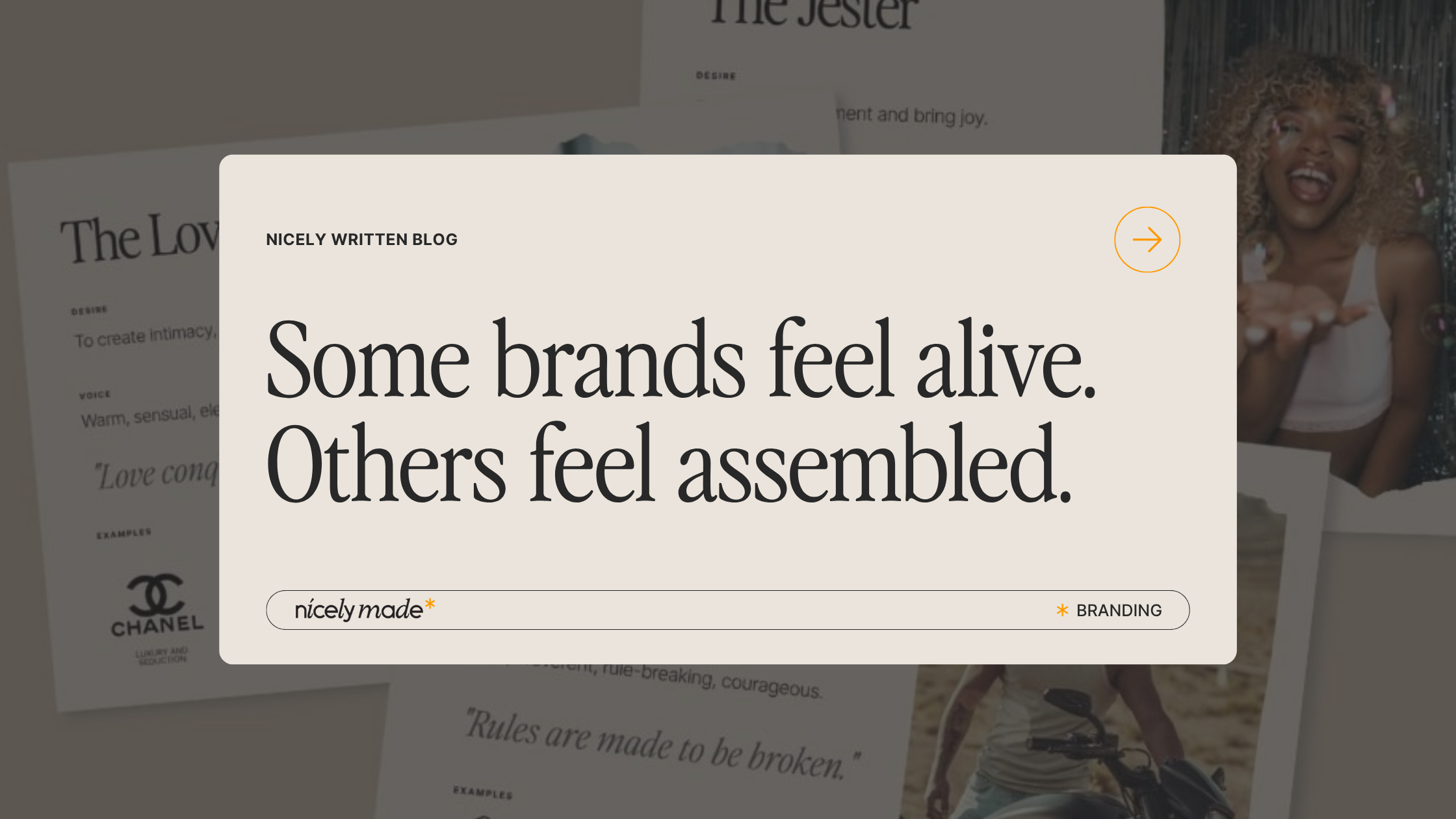 Some brands feel alive. Others feel assembled.