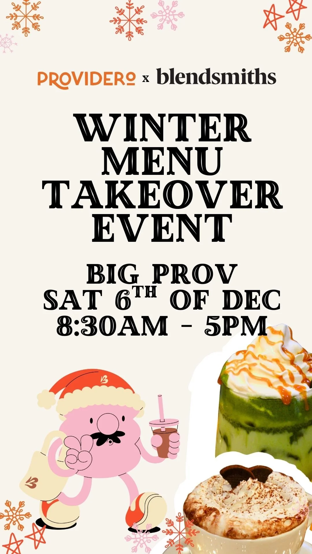 BLENDSMITHS WINTER MENU TAKEOVER EVENT
