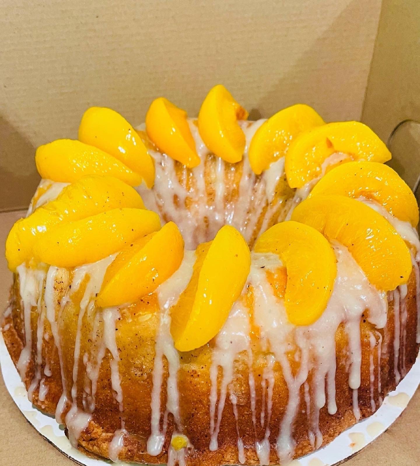 Peach Cobbler Pound Cake