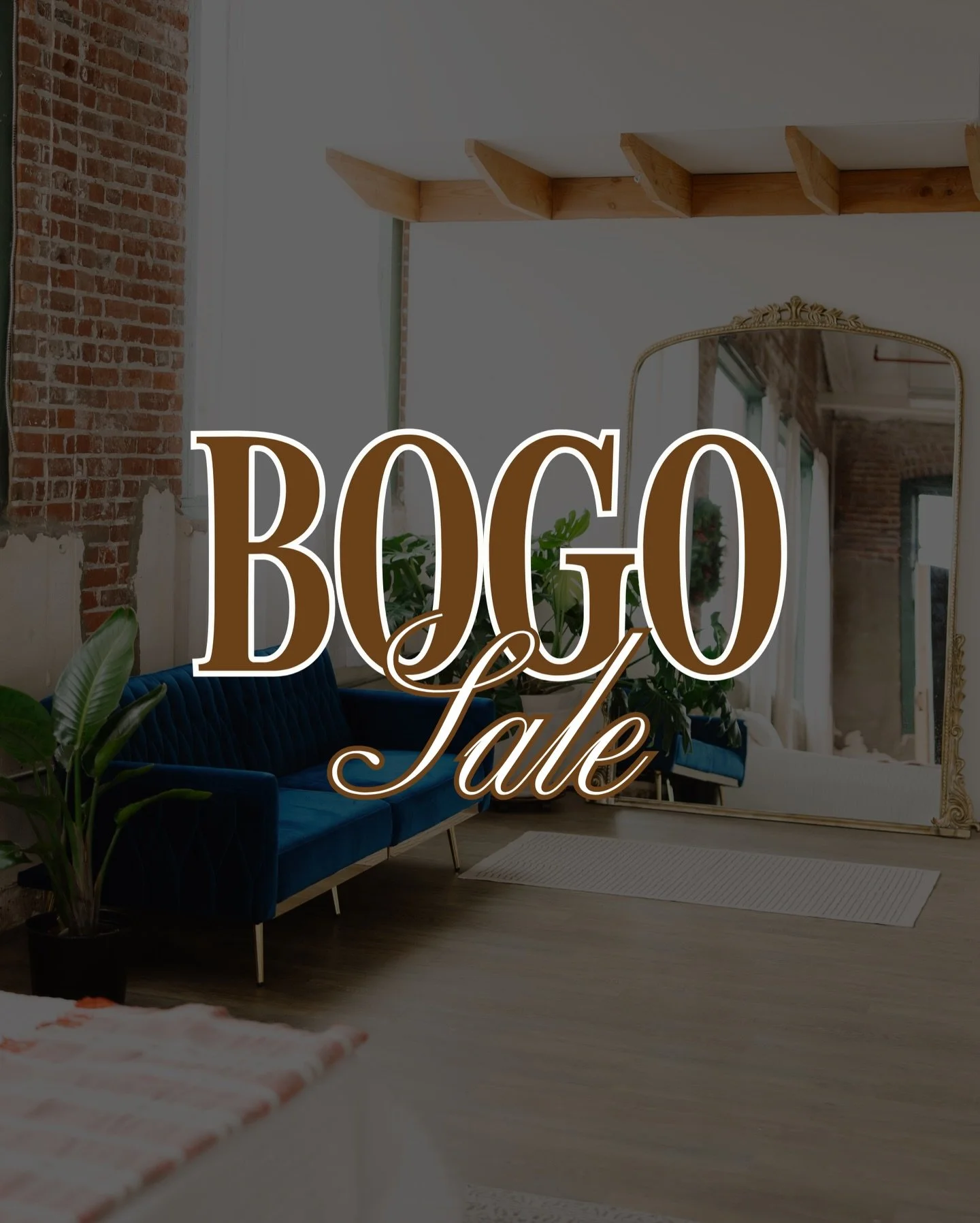 The annual BOGO sale is officially live and I&rsquo;m so excited to help you save on your 2026 studio time - click the link in our story to purchase yours 🤎

This sale is buy one, get one free, which makes each prepaid hour only $50! If you already 