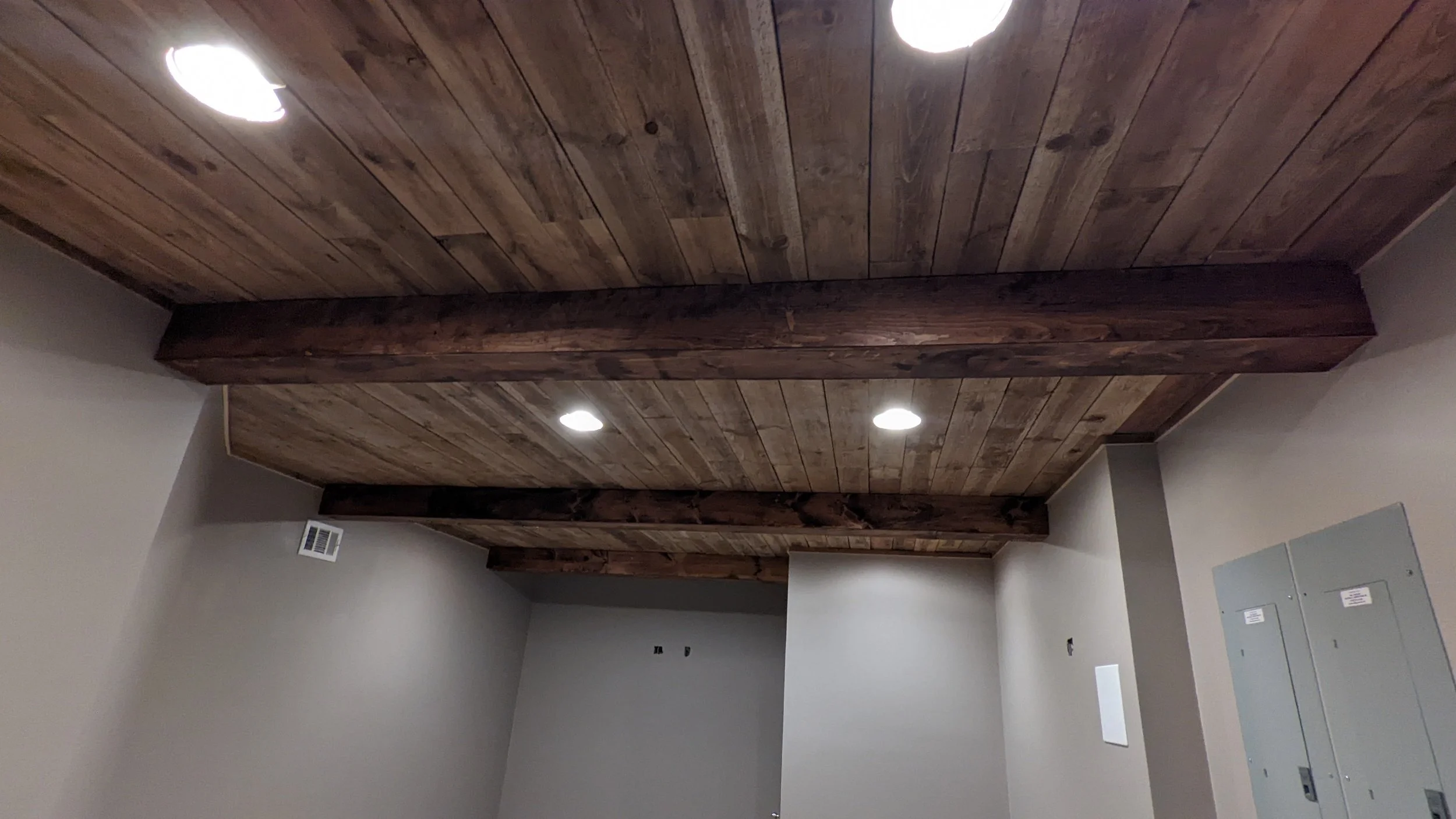 Faux custom Beams 