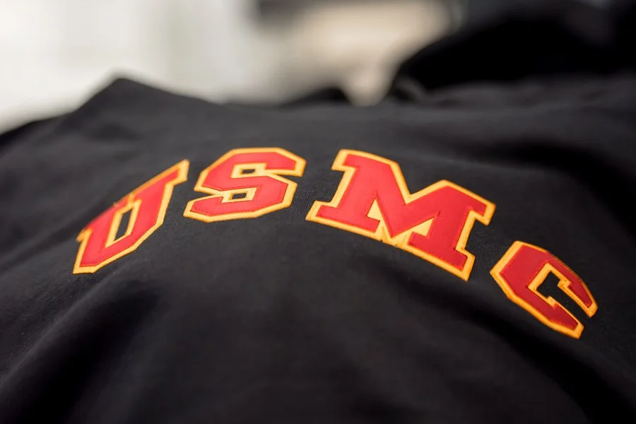 embroidered shirt at University Silkscreen