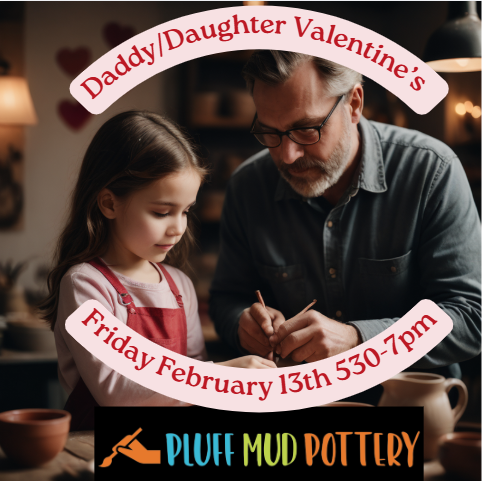 Daddy and Daughter Valentine's Trinket Dish Workshop
