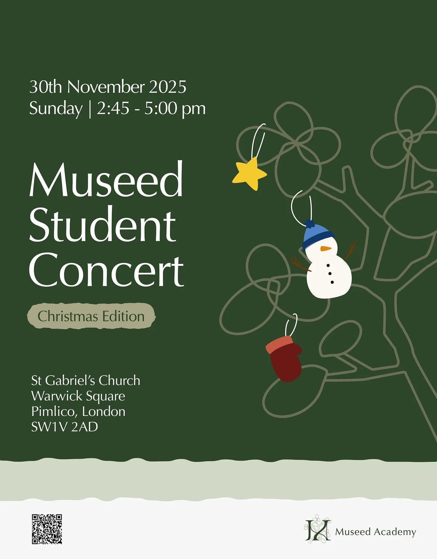 ✨ We&rsquo;re looking forward to our Christmas Student Concert &mdash; an afternoon celebrating our young musicians&rsquo; progress and the joy of making music together. 🎶🩵