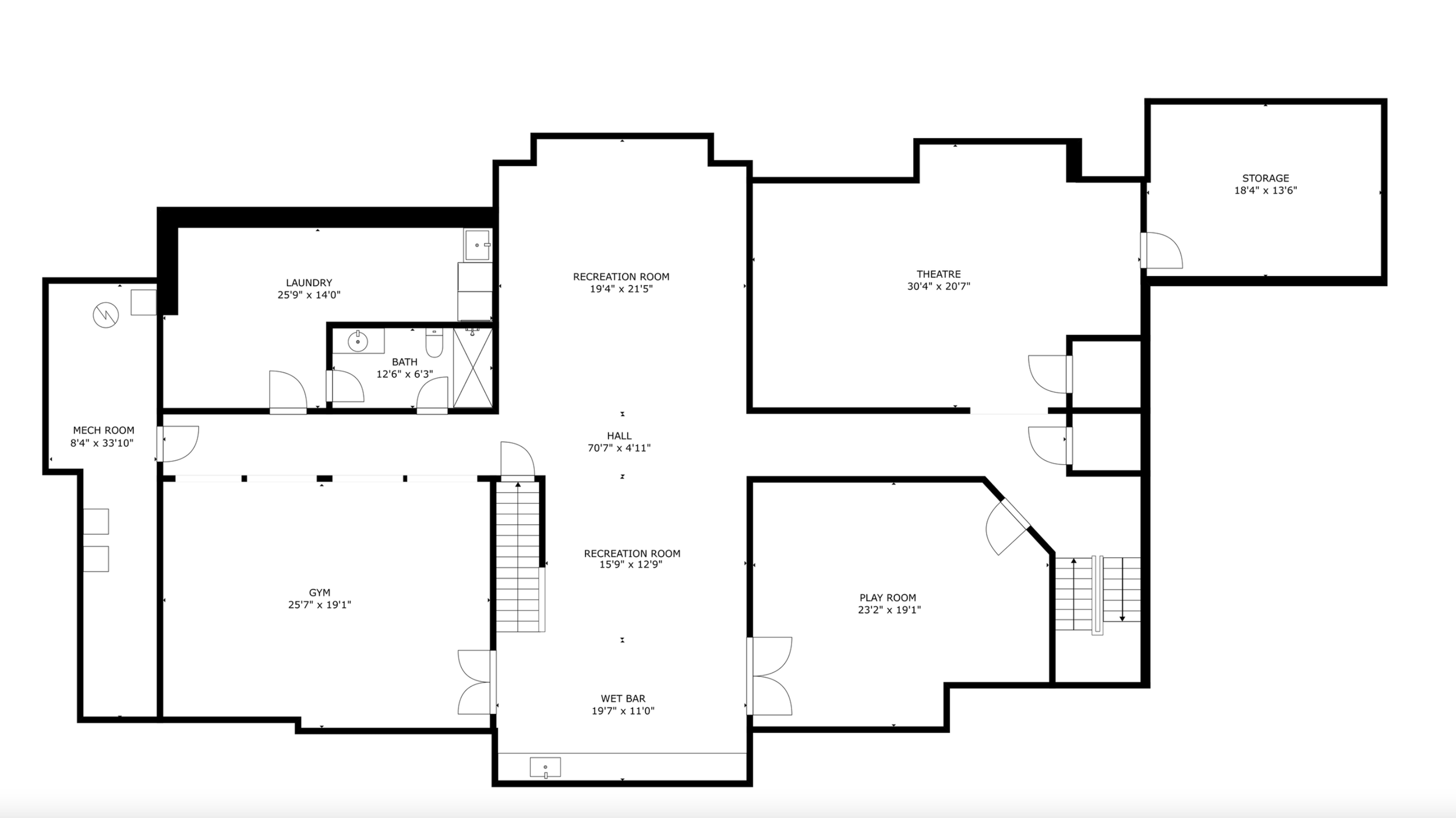 Lower Level Floor Plan