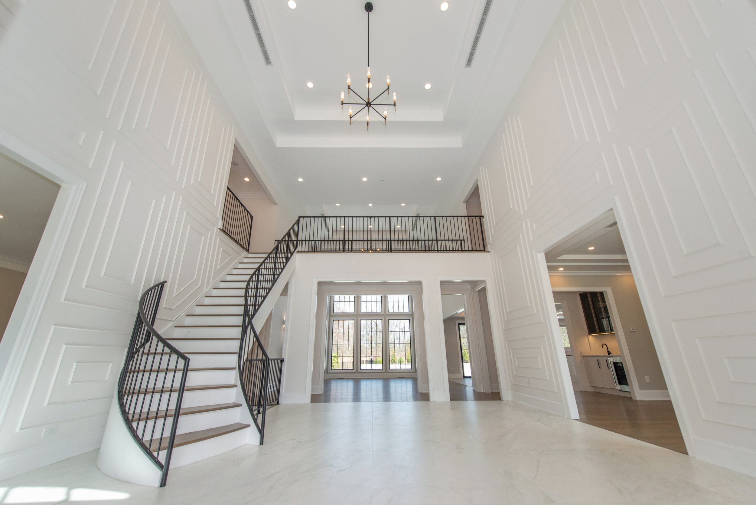 22 Foot Grand Foyer wtih sweeping staircase