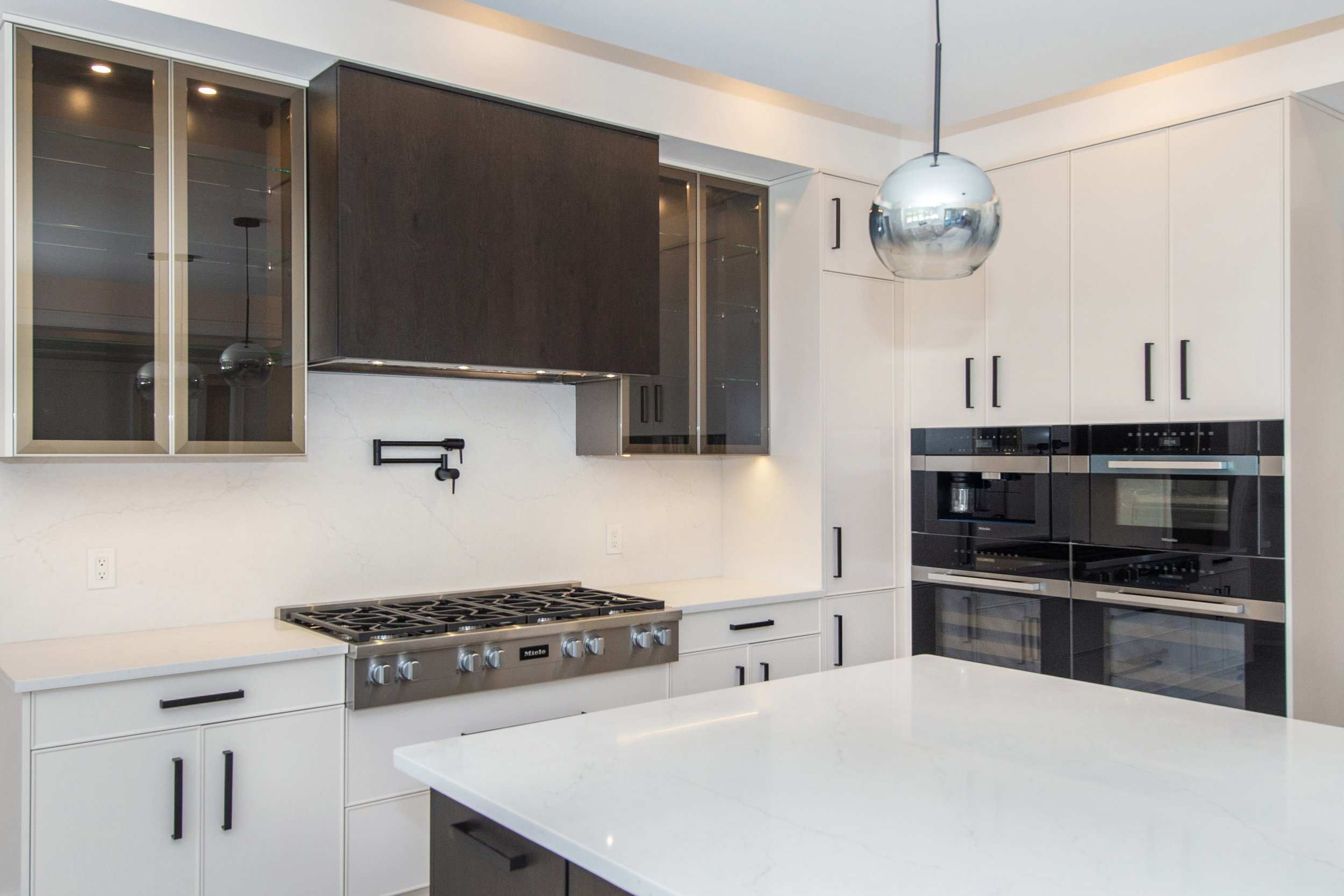 Miele triple wall ovens and Coffee Maker