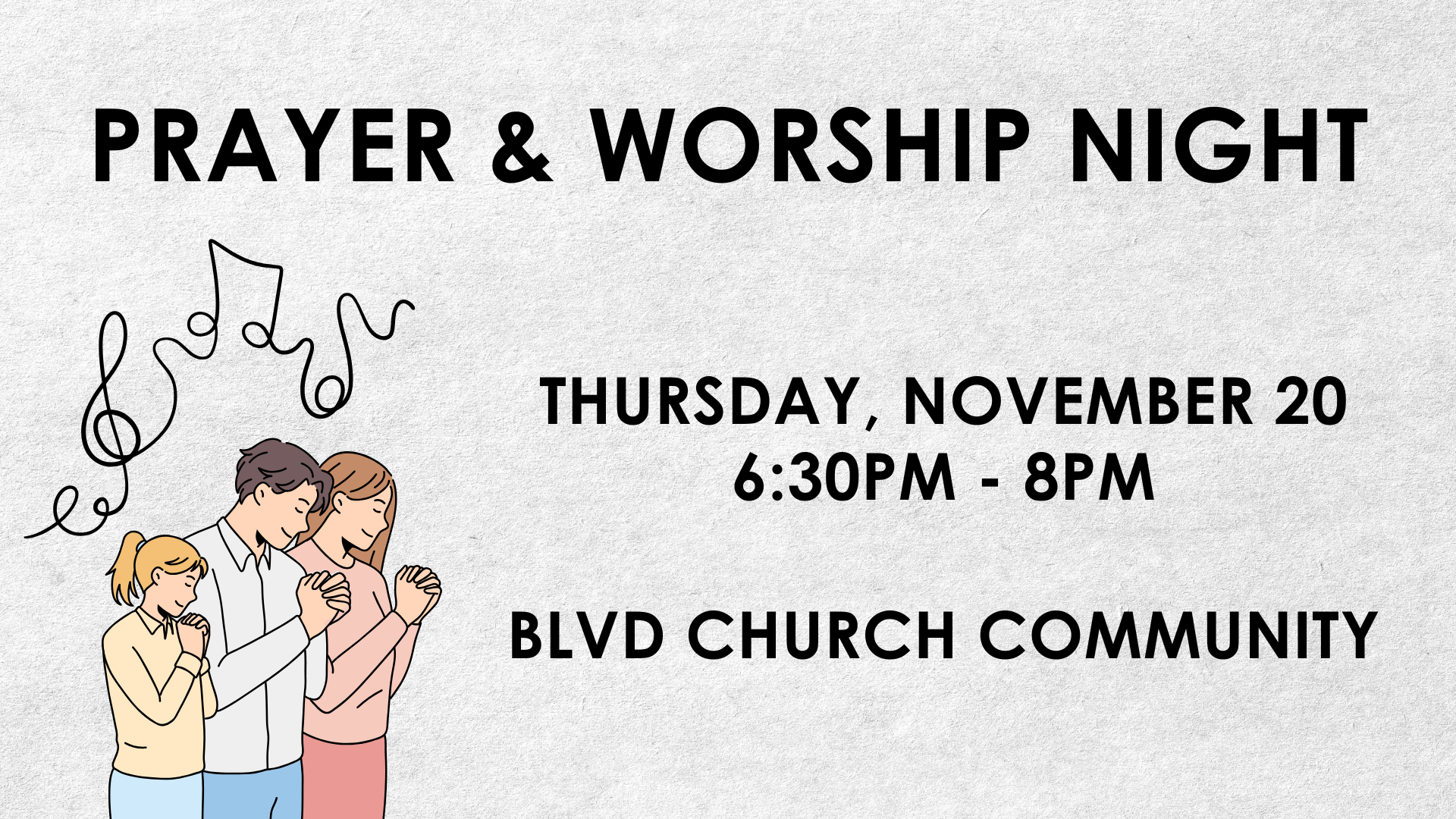 Prayer and Worship Night