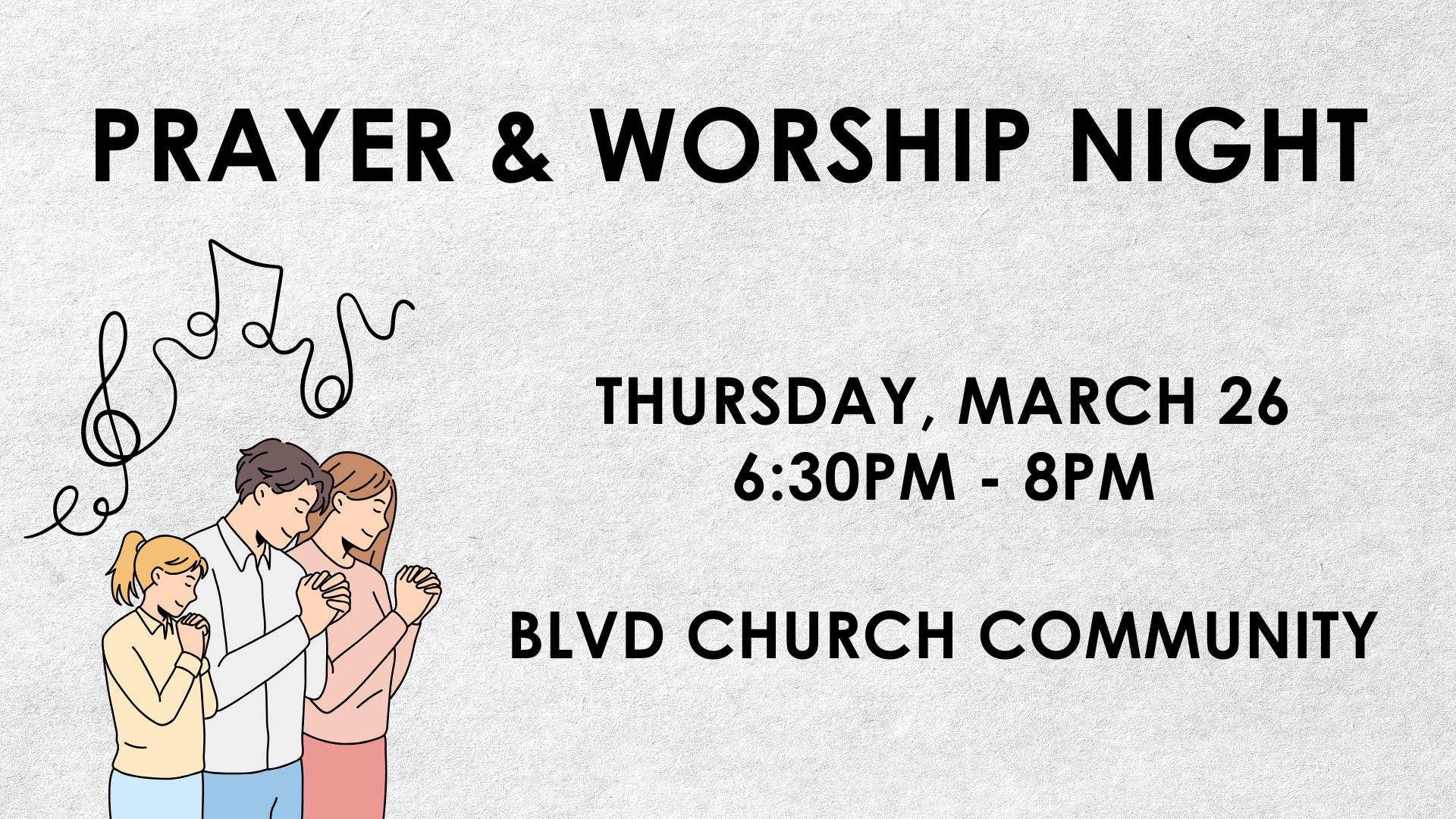 Prayer and Worship Night