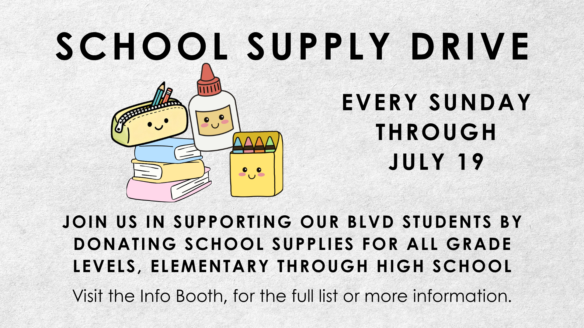 Backpack and School Supply Drive