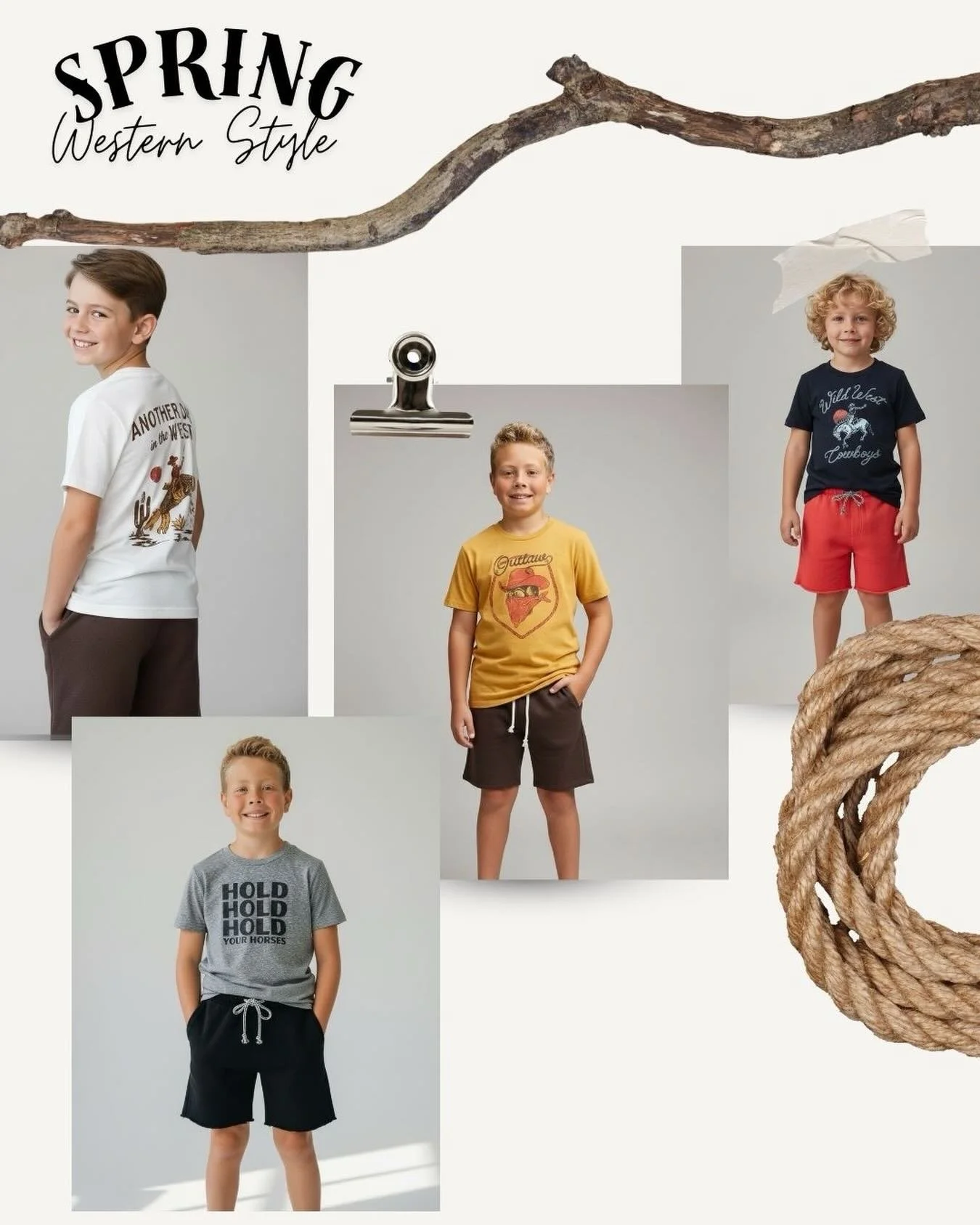 Giddy Up, Cowboy! 🤠  @shopsomethingcorporate Spring tees in stock and ready to ship 🌵🐴