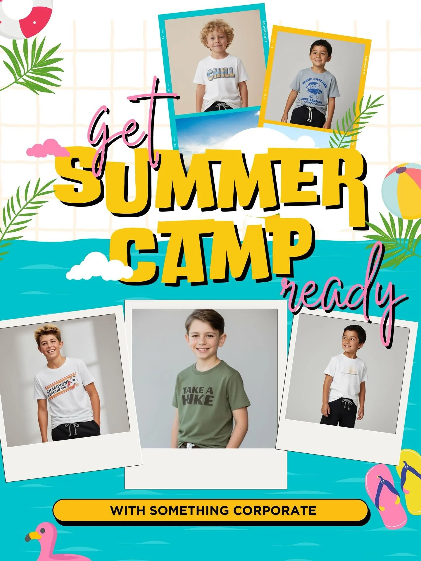 Get Summer Camp READY with @shopsomethingcorporate ☀️ Our butter soft shorts your boys will live, and our super soft graphic tees are sure to be a top pick all summer long. Perfect for camp life, vacation life or backyard life 🕶️ In Stock, order now