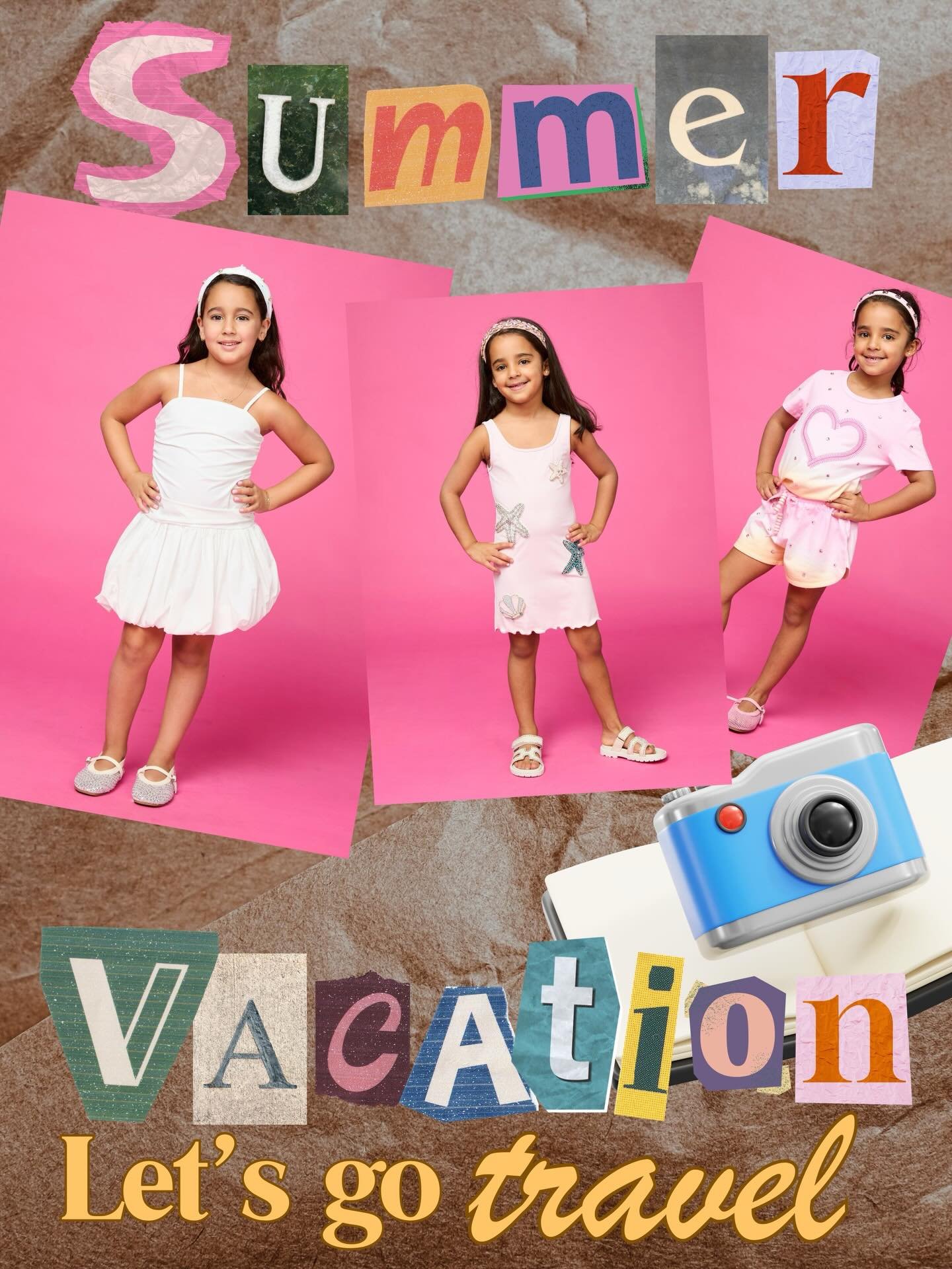 Hot Days, Cool Looks for Summer Vacation from @minidreamerskids ☀️