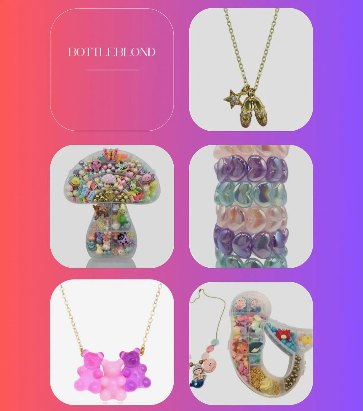 Very girl needs a little glam and a little fun craft this summer! Keep her busy with DIY kits from @bottleblondjewels 🩵 NEW bracelets and necklaces too!