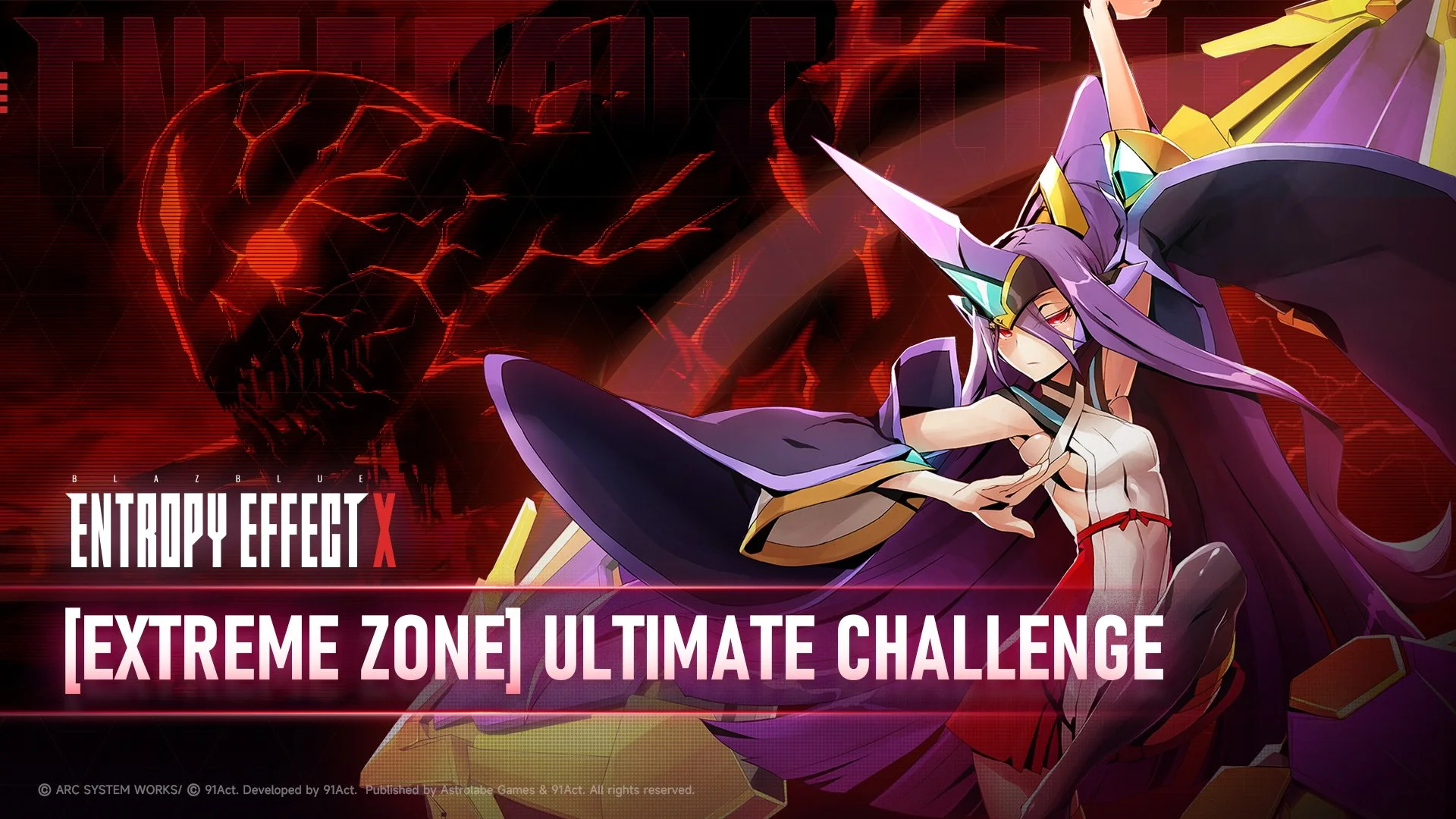 BlazBlue Entropy Effect X’s Ultimate Challenge Is Here:Hades: Izanami Awaits in New Extreme Zone Trailer!