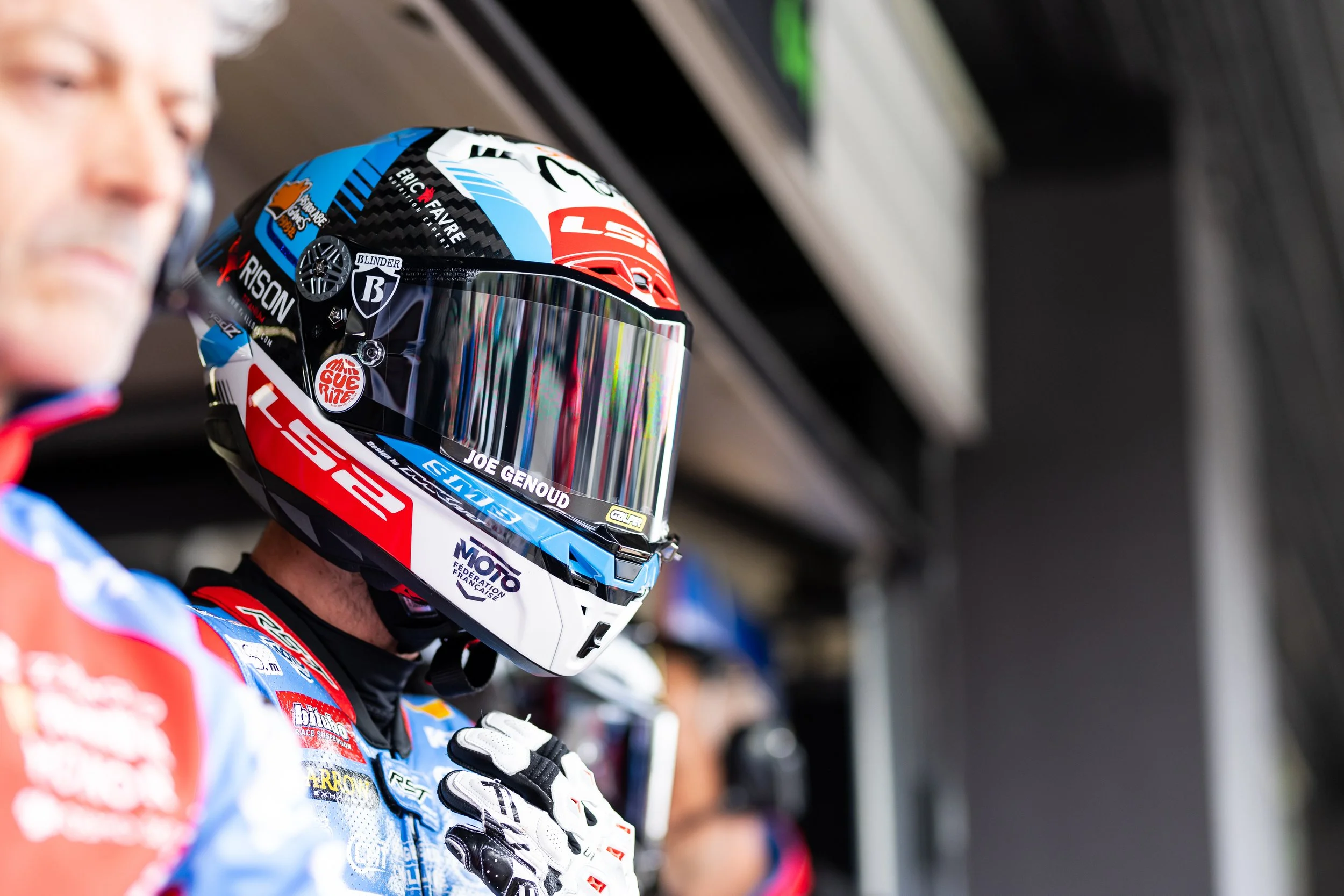 チェコ・アウトドローム・モストで開催されたWSBK Round 1に出走するヴァレンティン・デビセ選手。Photo Credit: WSBK