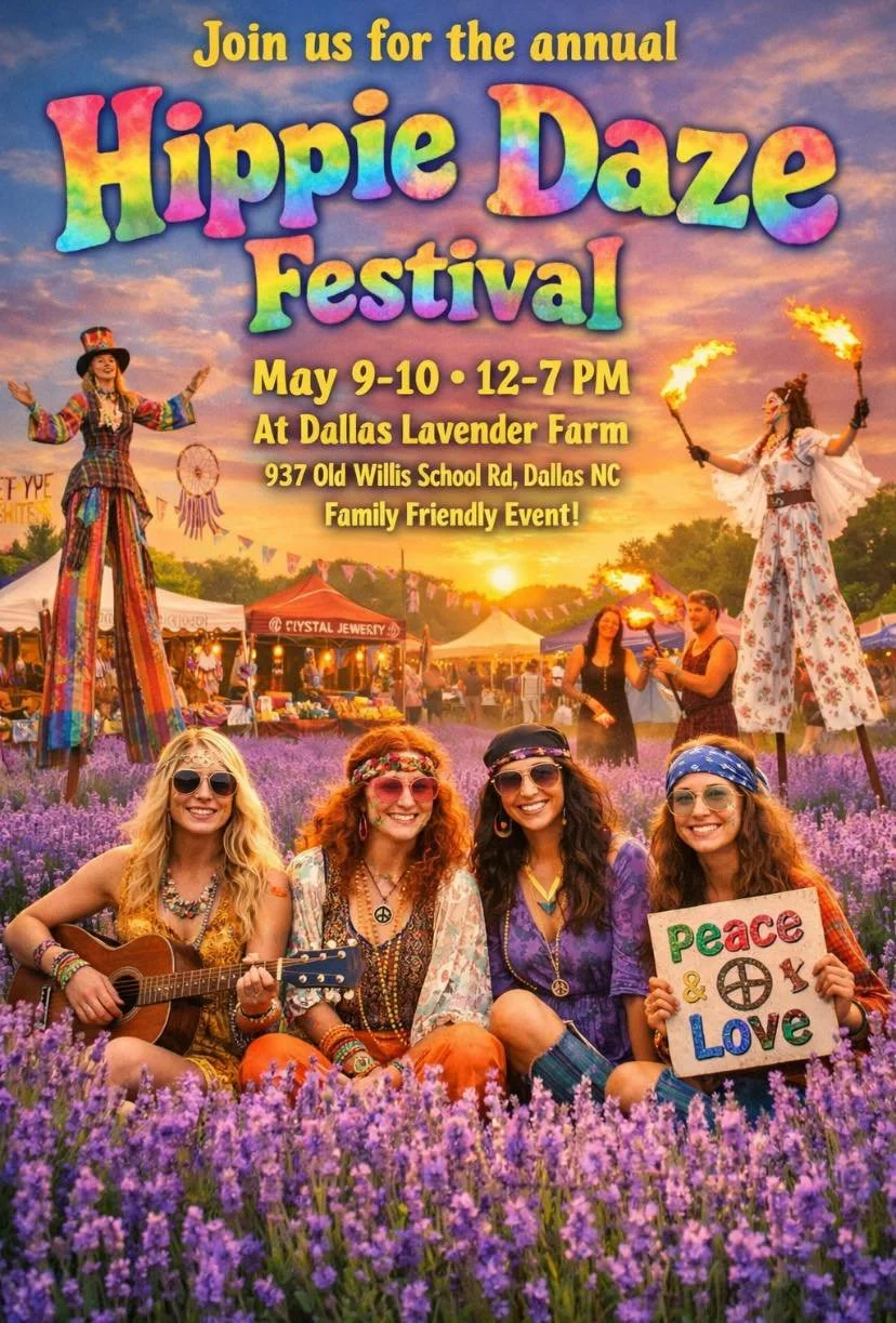 Dallas Lavender Farm Hippie Days Festival