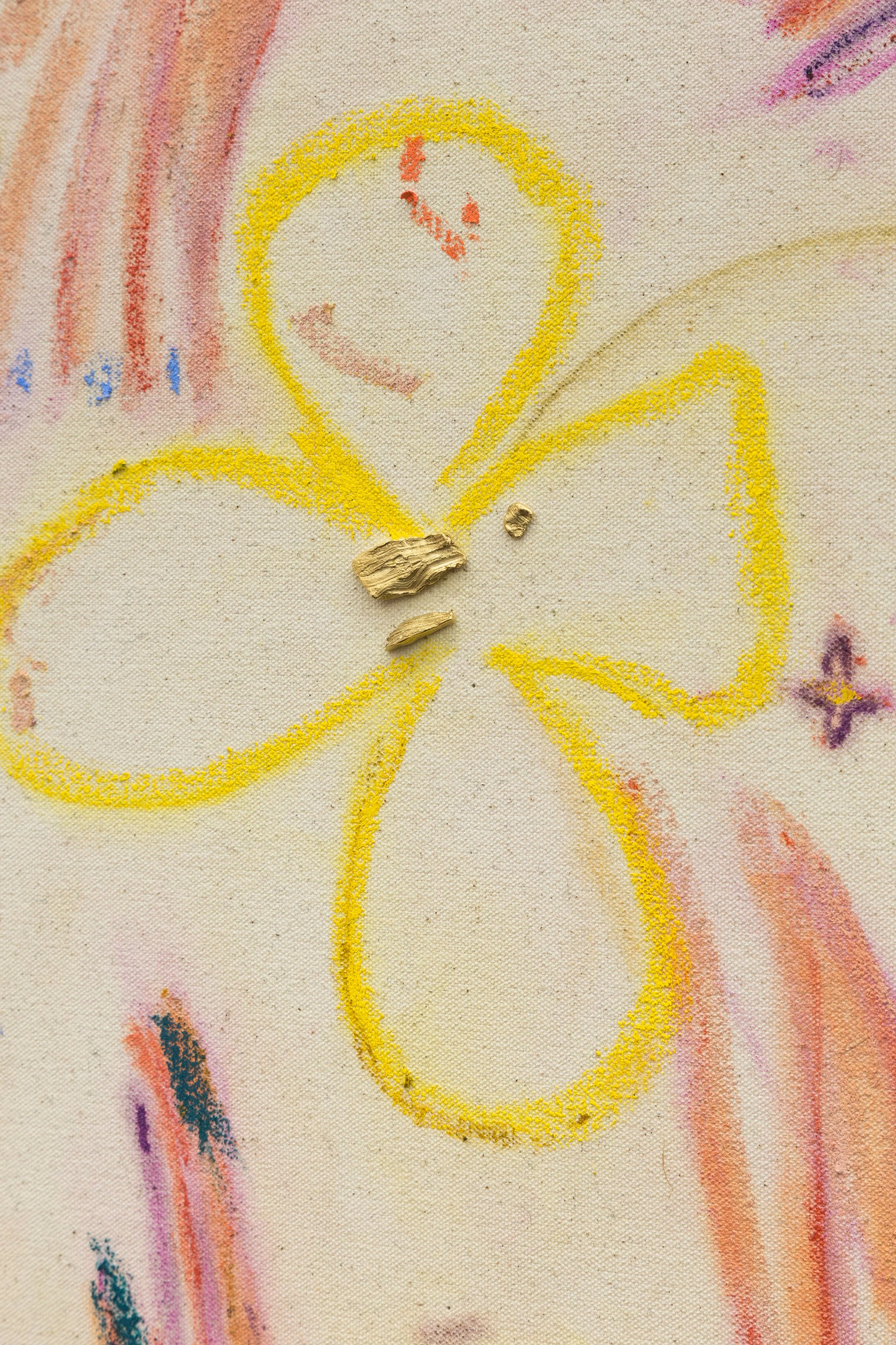 Painting Punctuation
Gold plated silver and Oil on Canvas

Documentation by Panisa Ongwat