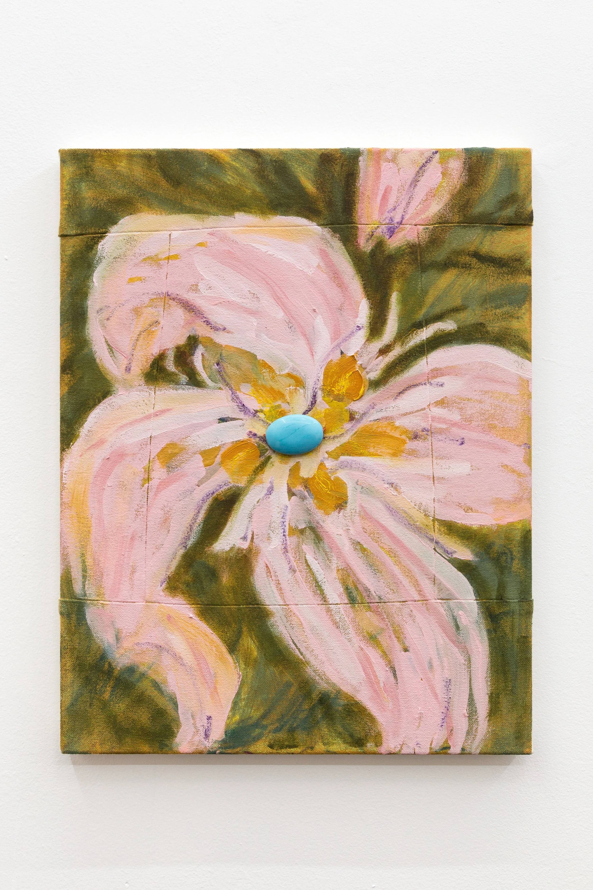 Prick
Oil and found bead on canvas, 30 x 40cm