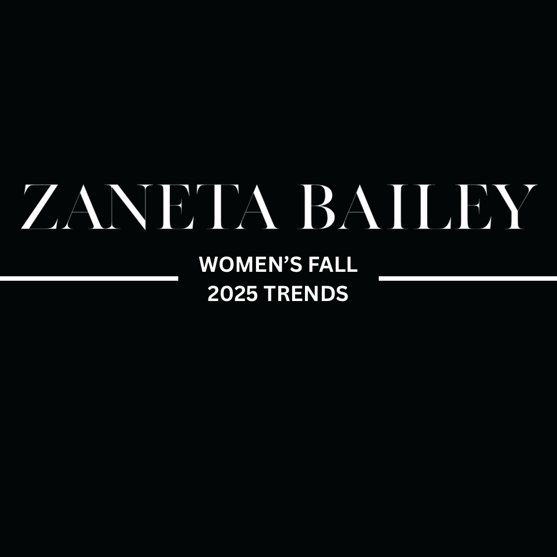 Women’s fall 2025 fashion trends